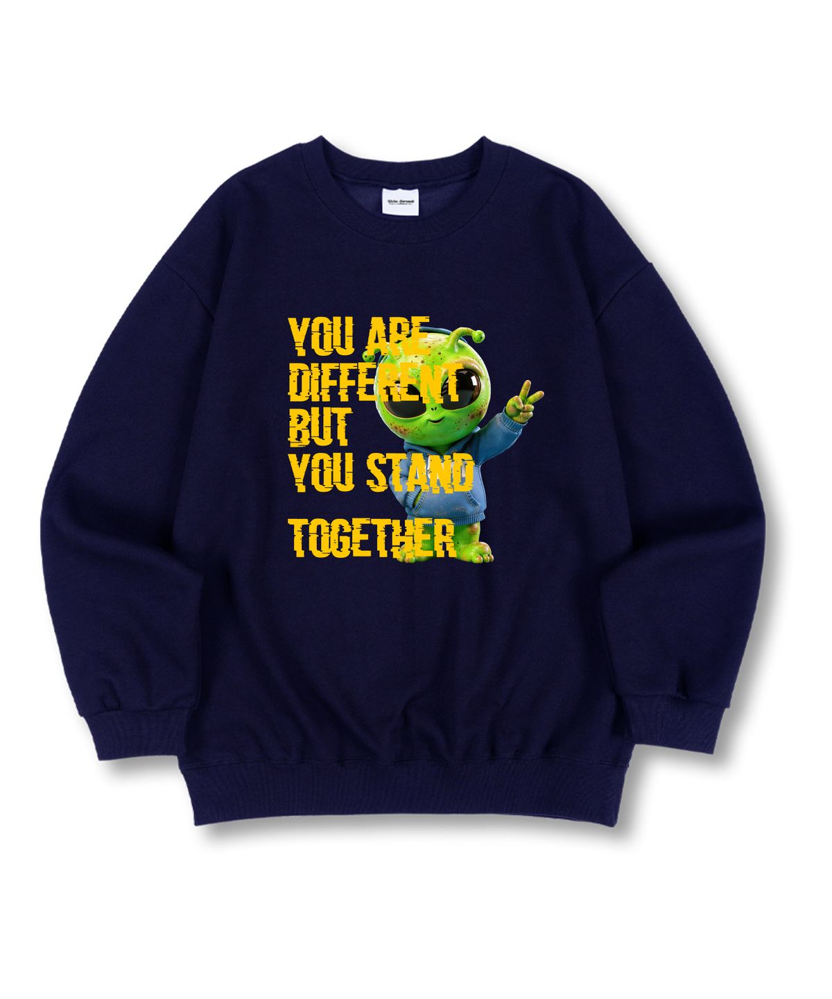 유니온가먼츠(UNION GARMENTS) 그린 에일리언 특양면 오버핏 맨투맨 티셔츠 4 COLOR