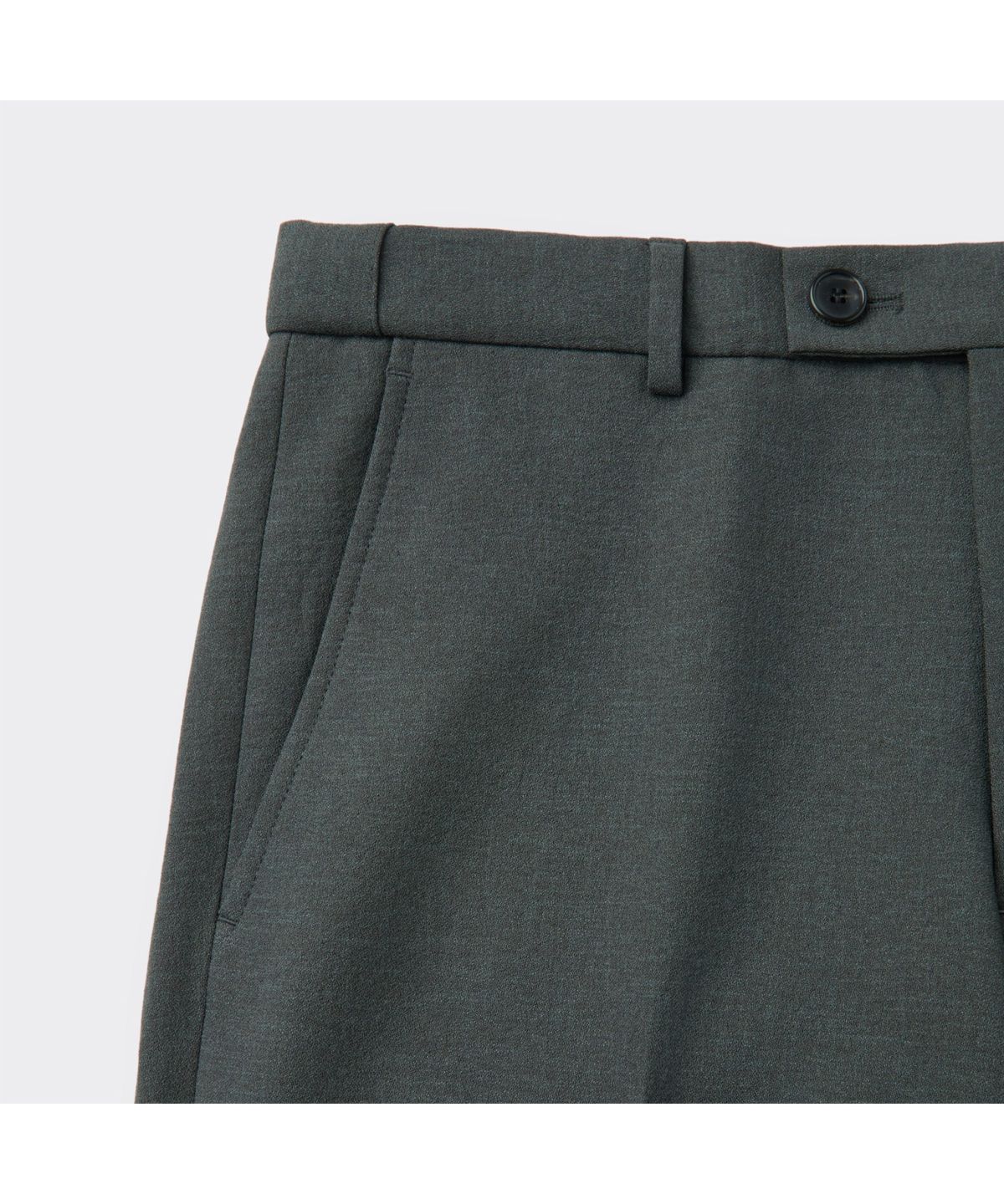 커스텀멜로우(CUSTOMELLOW) Grey Regular Fit Textured Setup Pants CWPAM26401GYD