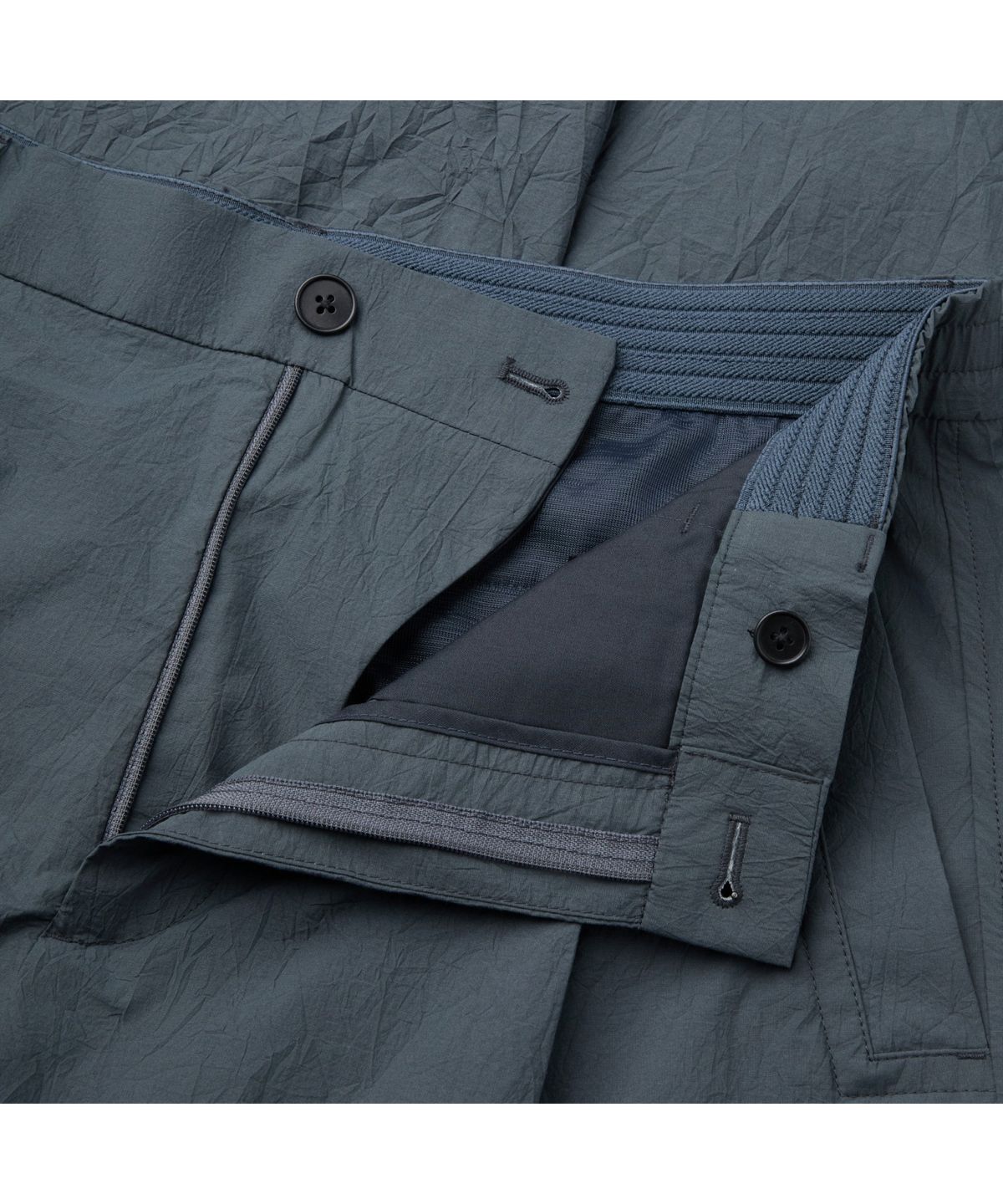 커스텀멜로우(CUSTOMELLOW) Grey Loose Fit Tucked Creased Pants CWPAM26431GYX
