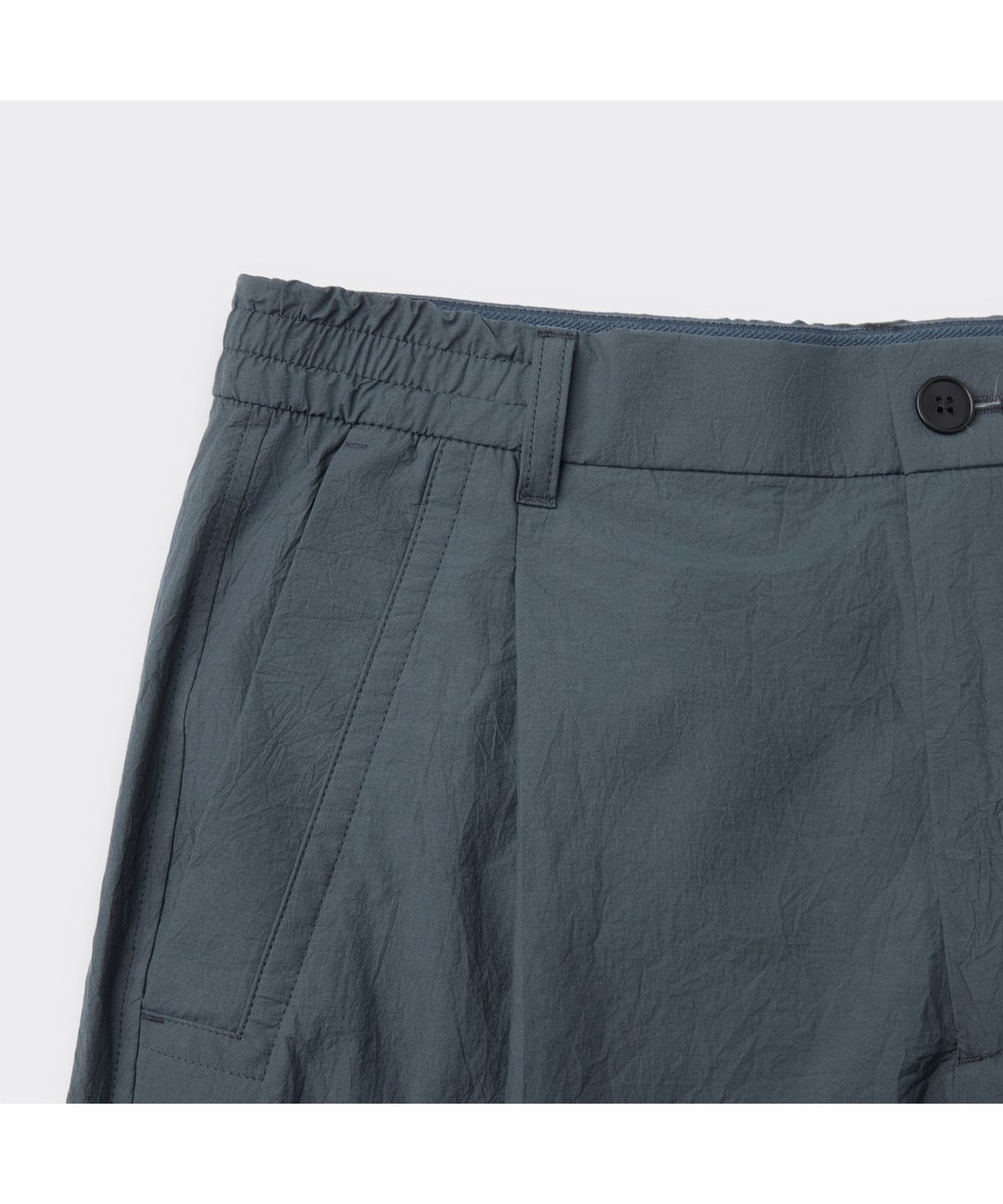 커스텀멜로우(CUSTOMELLOW) Grey Loose Fit Tucked Creased Pants CWPAM26431GYX