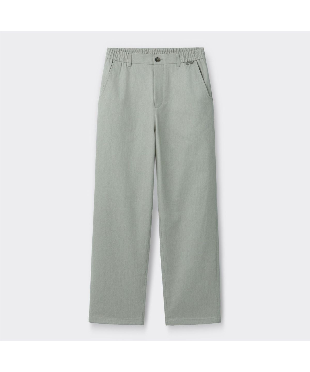 커스텀멜로우(CUSTOMELLOW) Grey Straight Fit Cotton Pants CWPAS26111GYL
