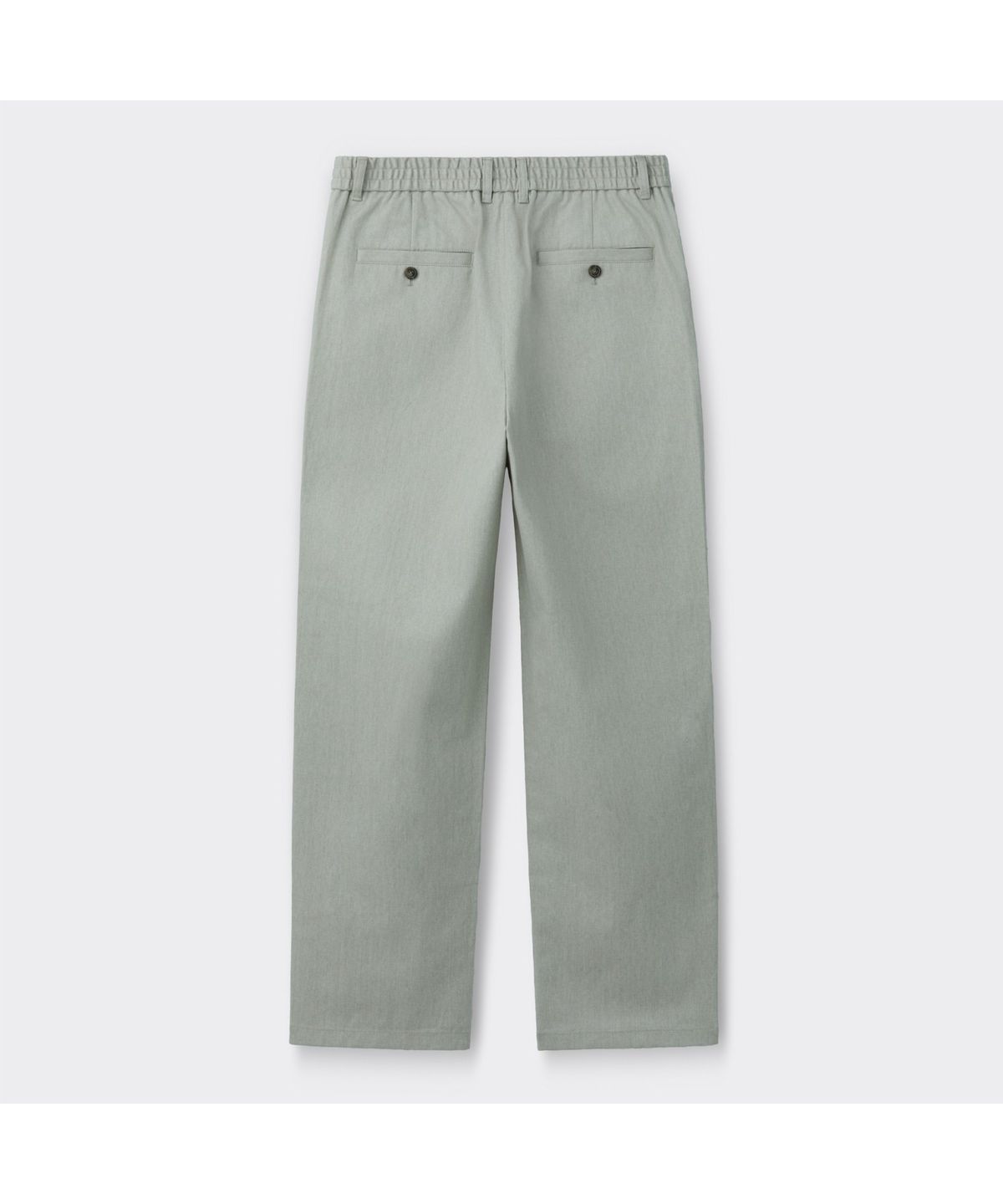 커스텀멜로우(CUSTOMELLOW) Grey Straight Fit Cotton Pants CWPAS26111GYL