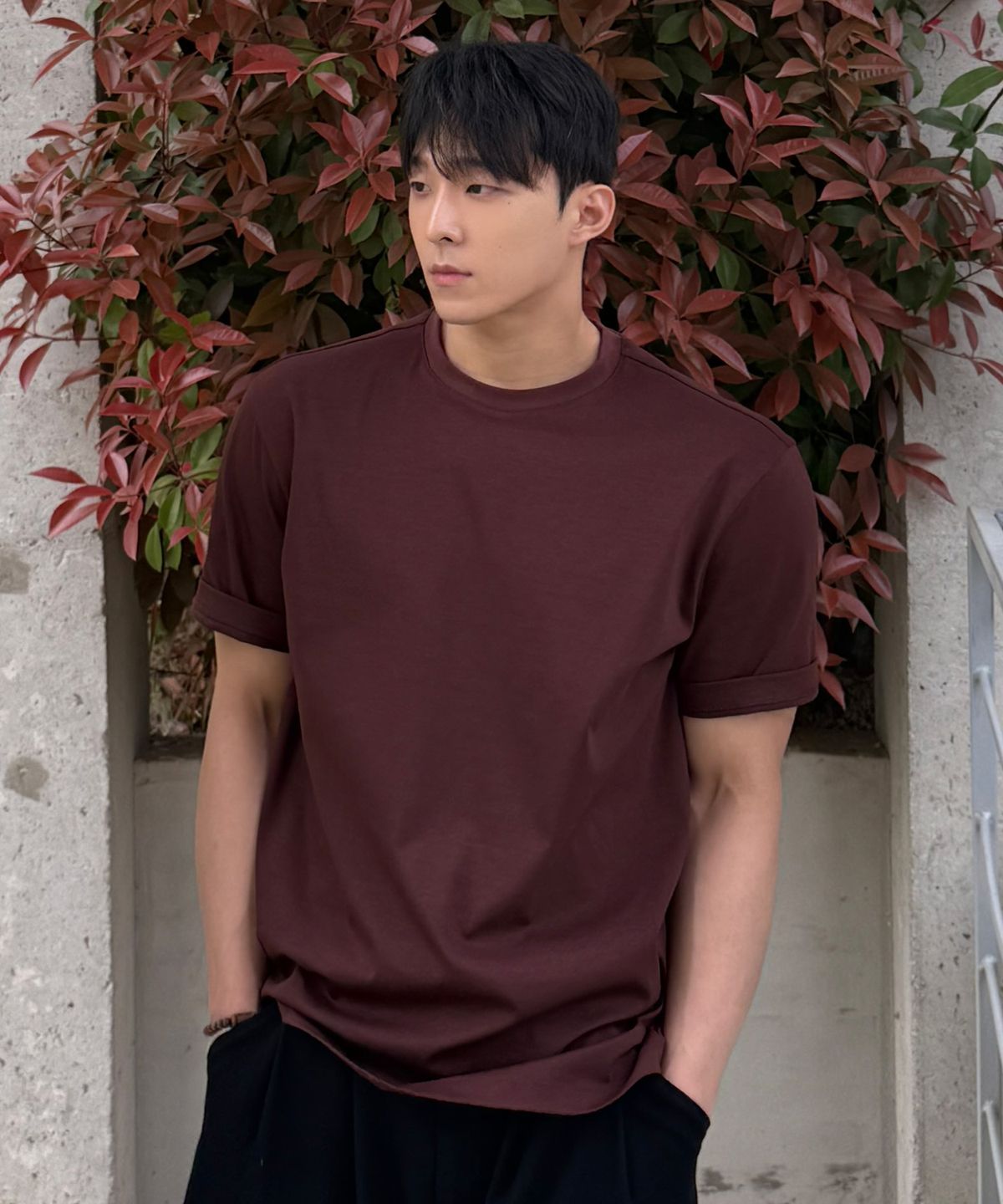 마인드브릿지(MINDBRIDGE) [쿨]라운드 데일리 티셔츠 - 5color