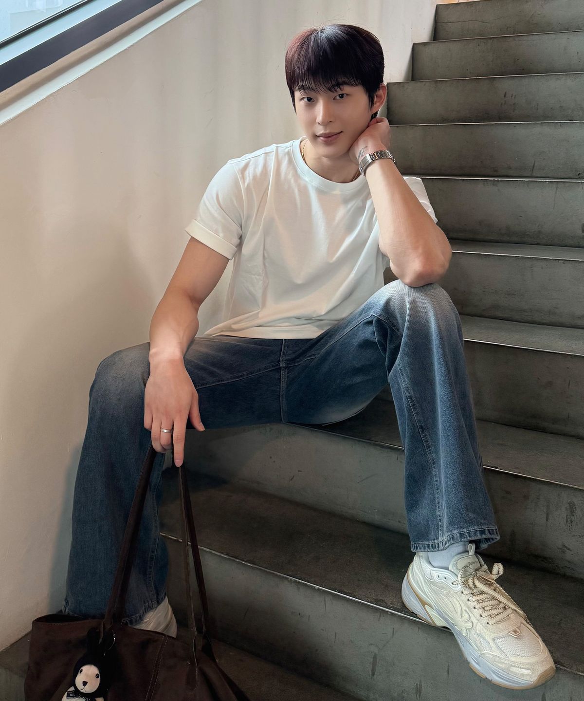 마인드브릿지(MINDBRIDGE) [쿨]라운드 데일리 티셔츠 - 5color
