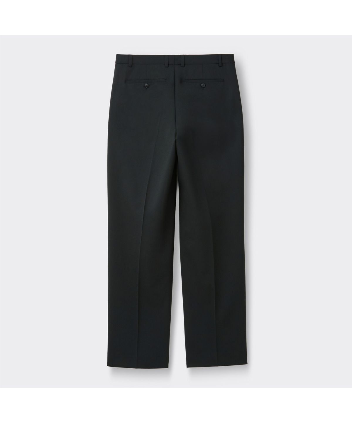 커스텀멜로우(CUSTOMELLOW) Black Relaxed Fit Wool Blended Setup Pants CWPAS26221BKX