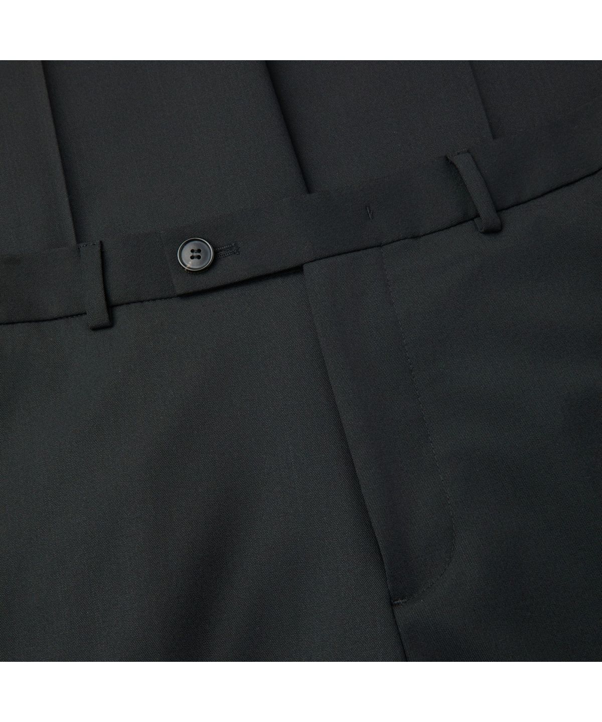 커스텀멜로우(CUSTOMELLOW) Black Relaxed Fit Wool Blended Setup Pants CWPAS26221BKX