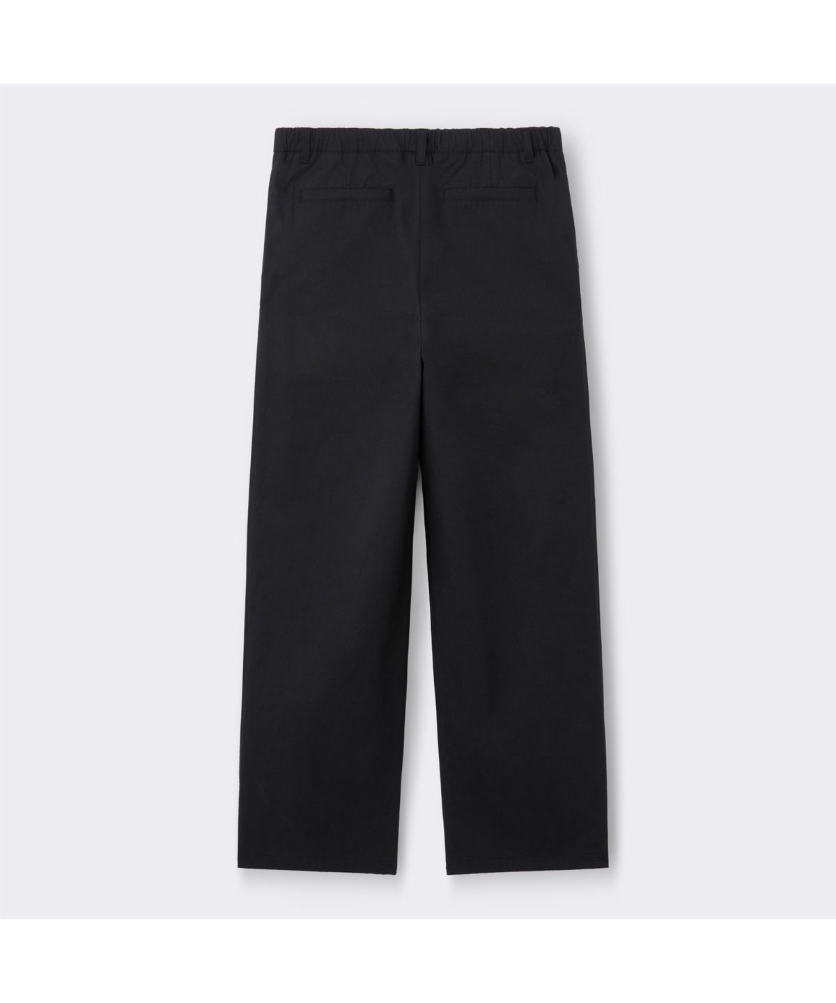 커스텀멜로우(CUSTOMELLOW) Black Wide Fit Cotton Setup Pants CWPAS26241BKX
