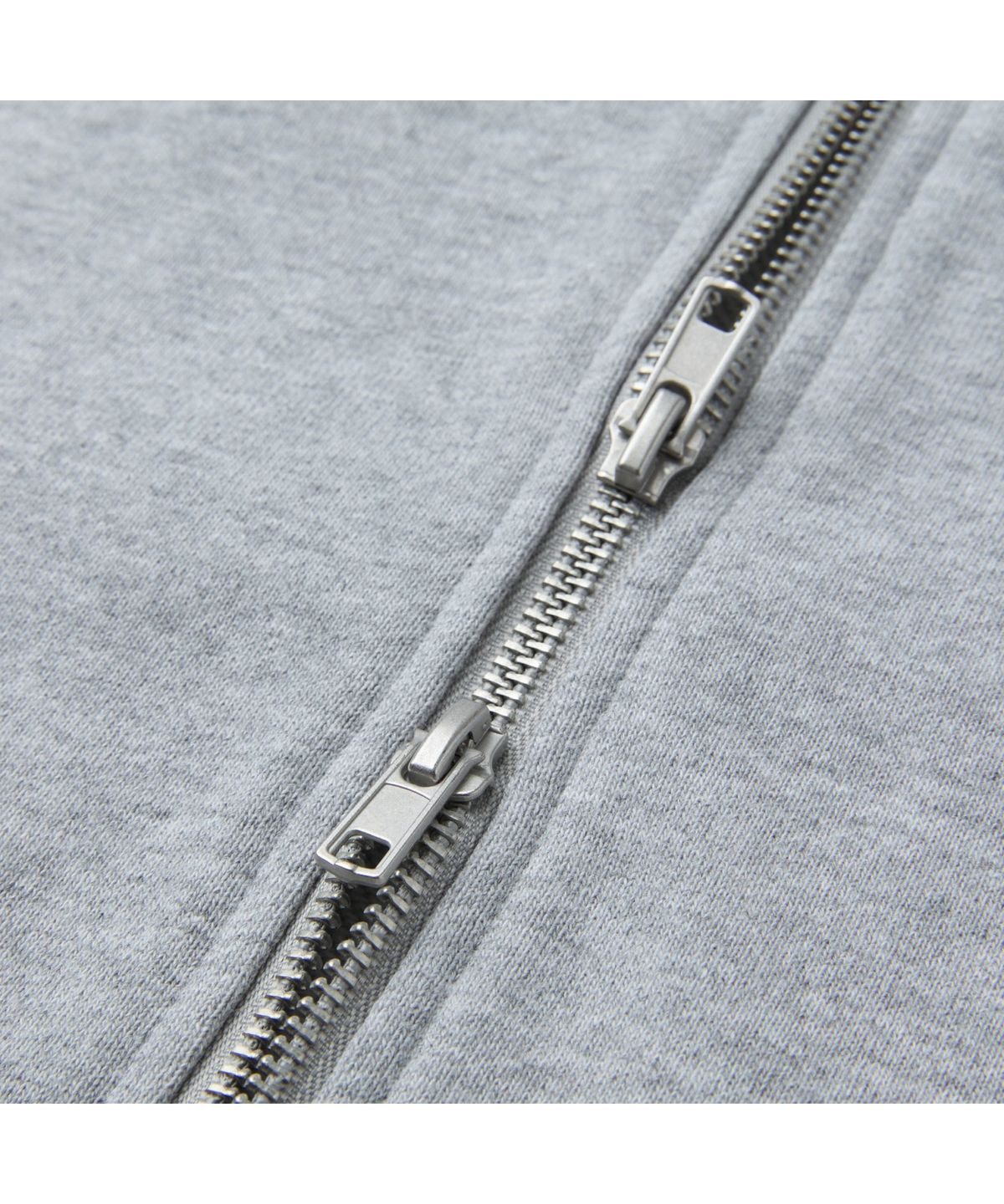 커스텀멜로우(CUSTOMELLOW) Grey Woven Layered Zip Hoodie CWTAS26111GYX