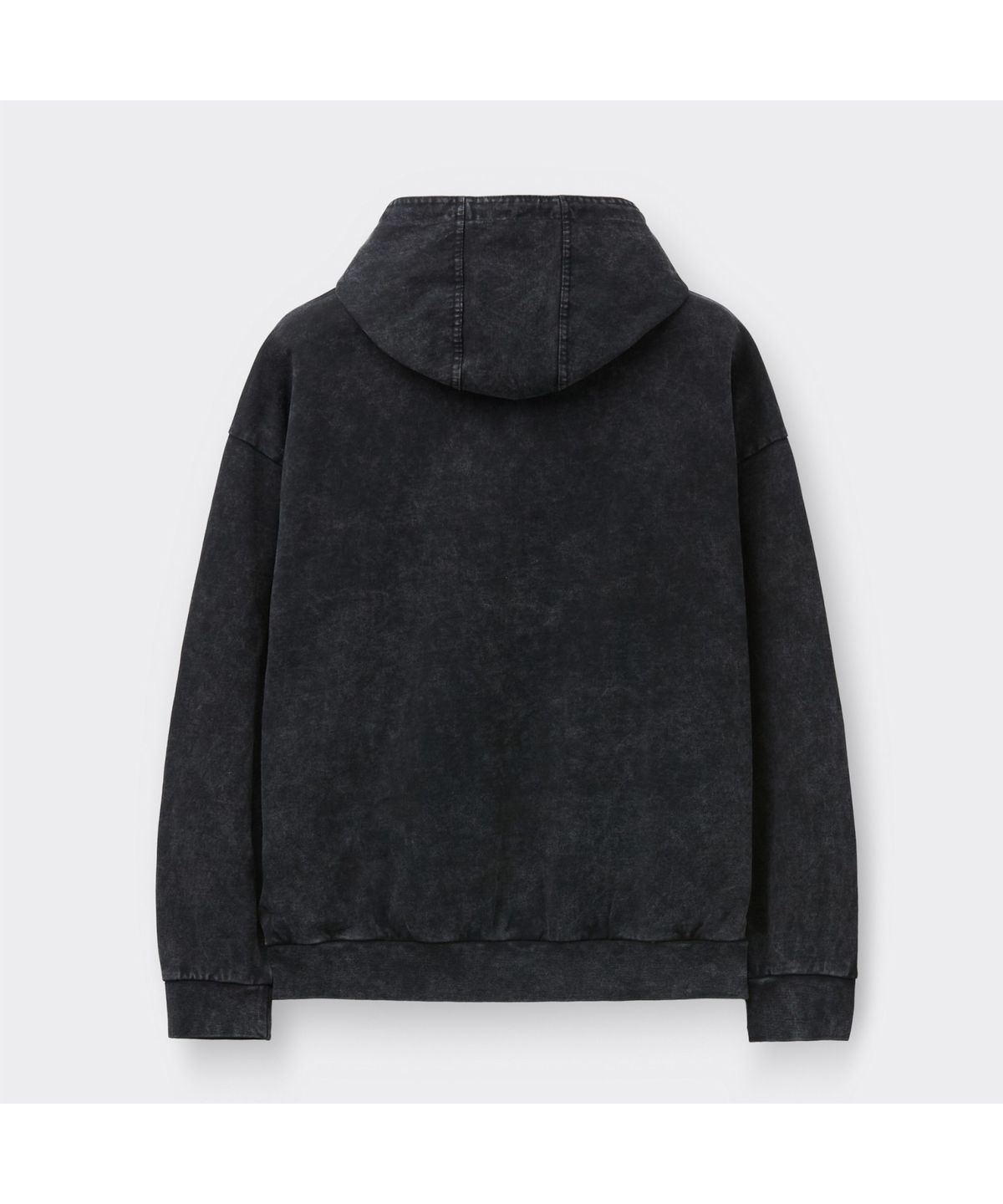 커스텀멜로우(CUSTOMELLOW) Grey Dyed Woven Layered Hoodie CWTAS26112GYD