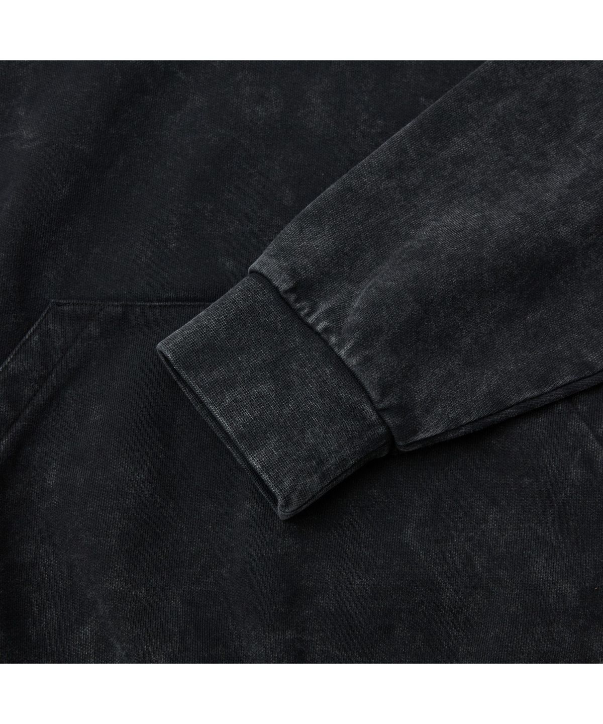 커스텀멜로우(CUSTOMELLOW) Grey Dyed Woven Layered Hoodie CWTAS26112GYD