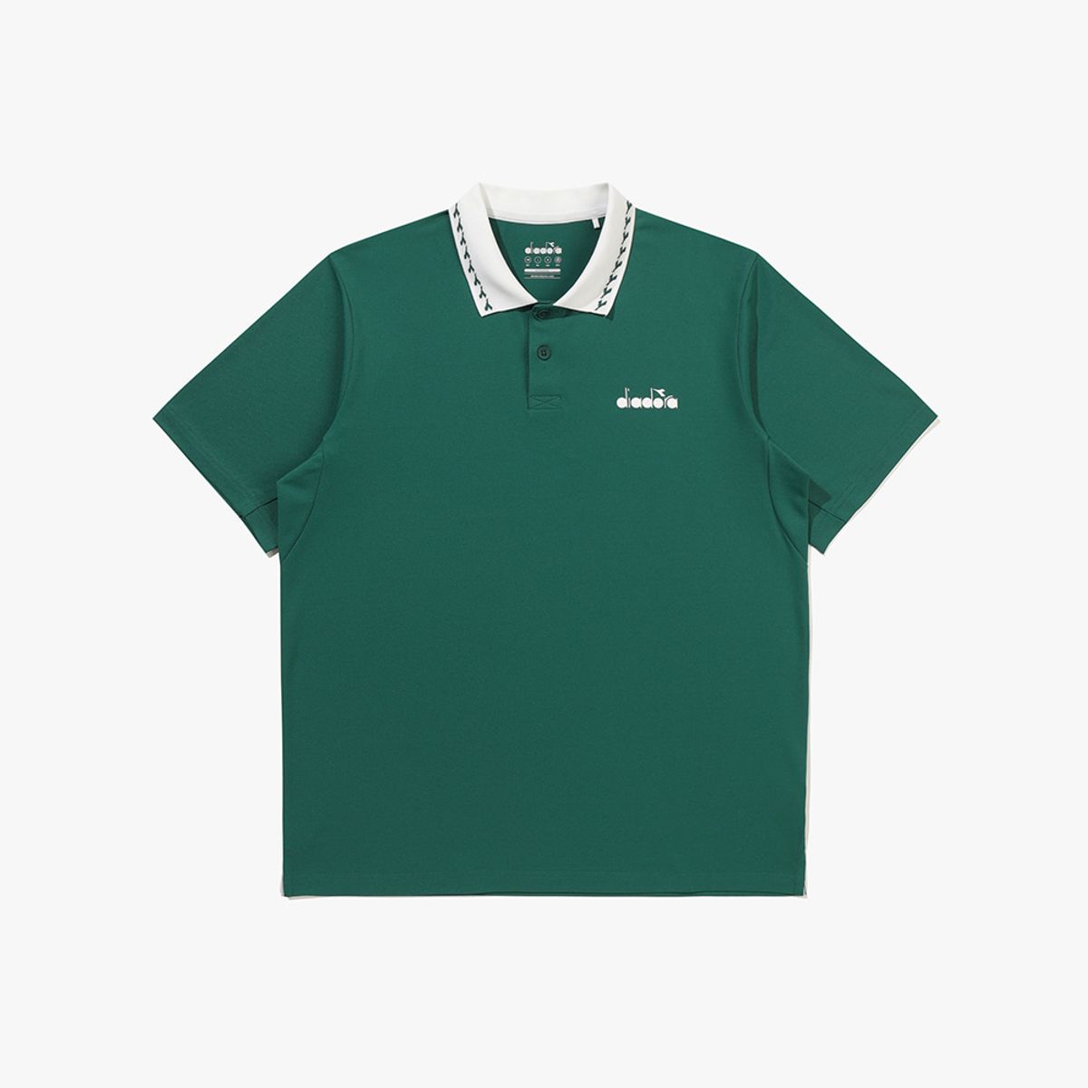 디아도라(diadora) 클래식 테니스 PK 카라 반팔 티셔츠 DARK GREEN