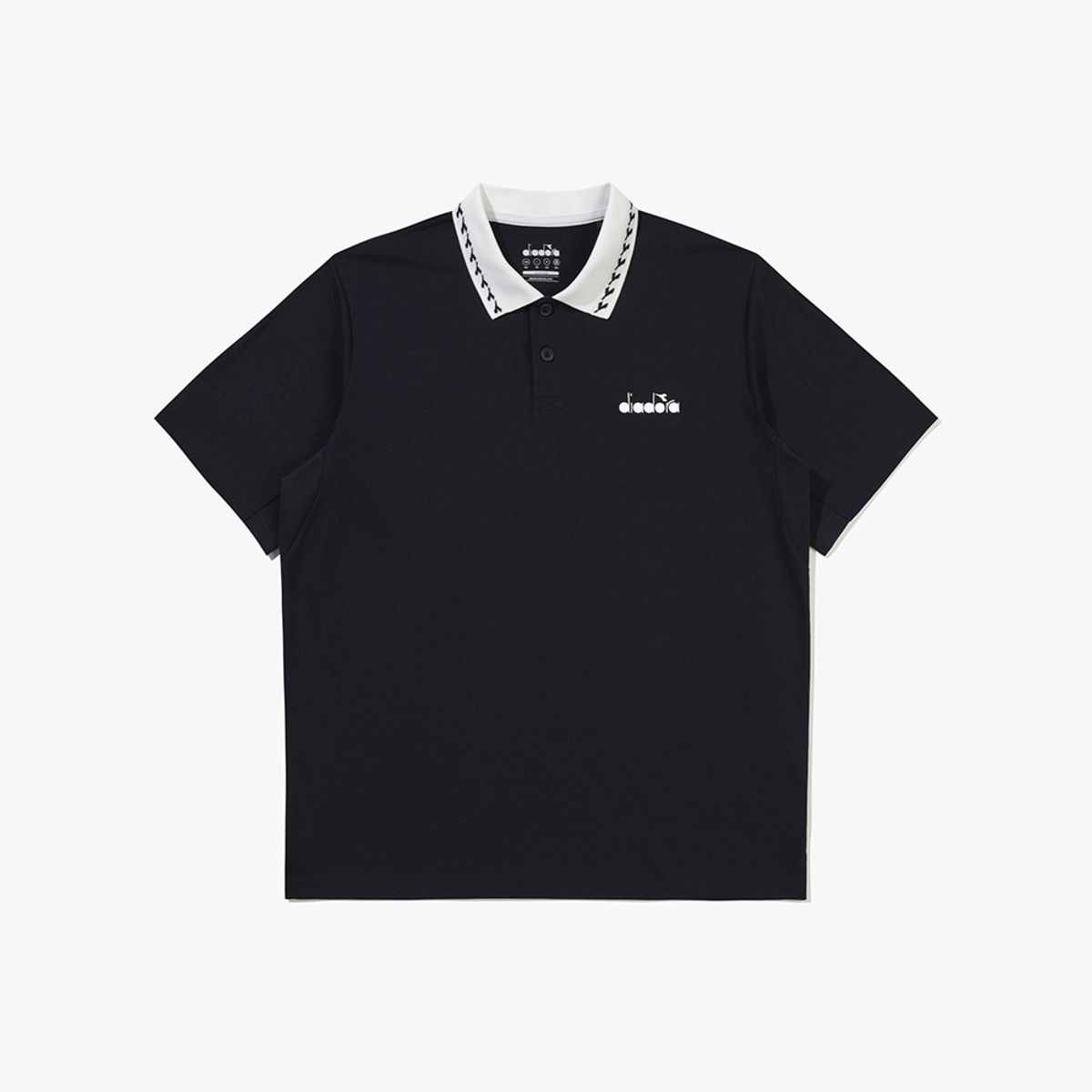 디아도라(diadora) 클래식 테니스 PK 카라 반팔 티셔츠 NAVY