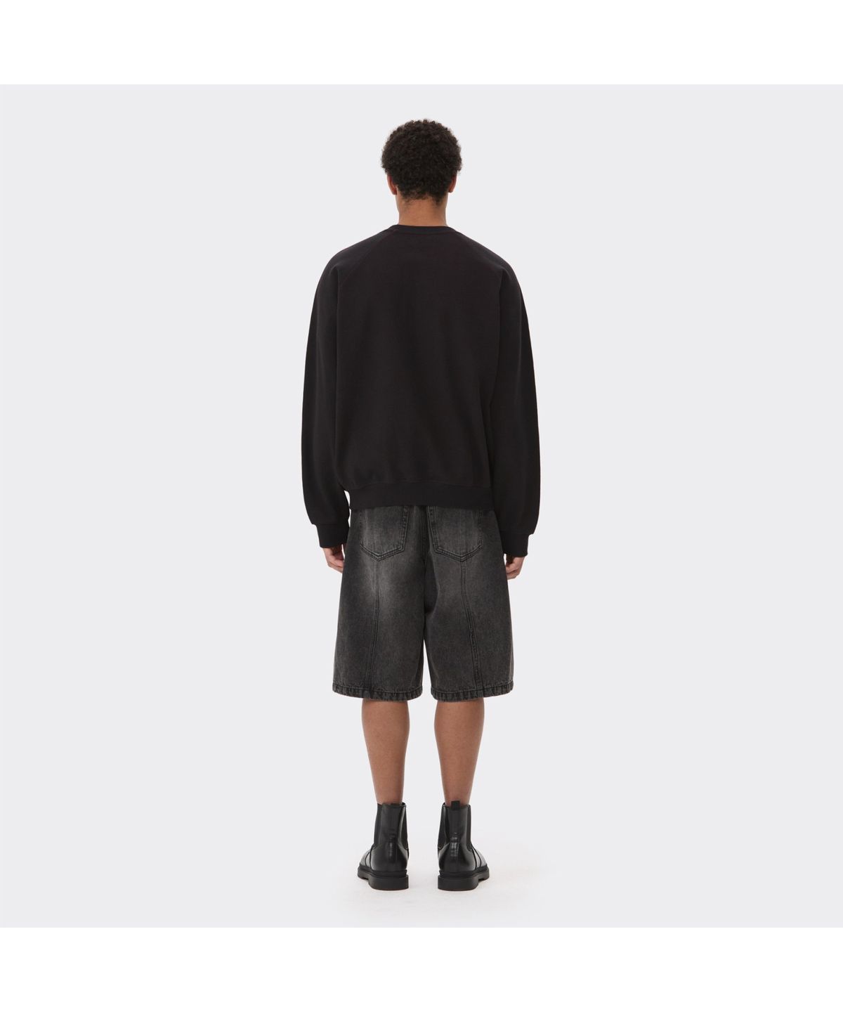 커스텀멜로우(CUSTOMELLOW) Black Two Tone Sweatshirt CWTAS26116BKX