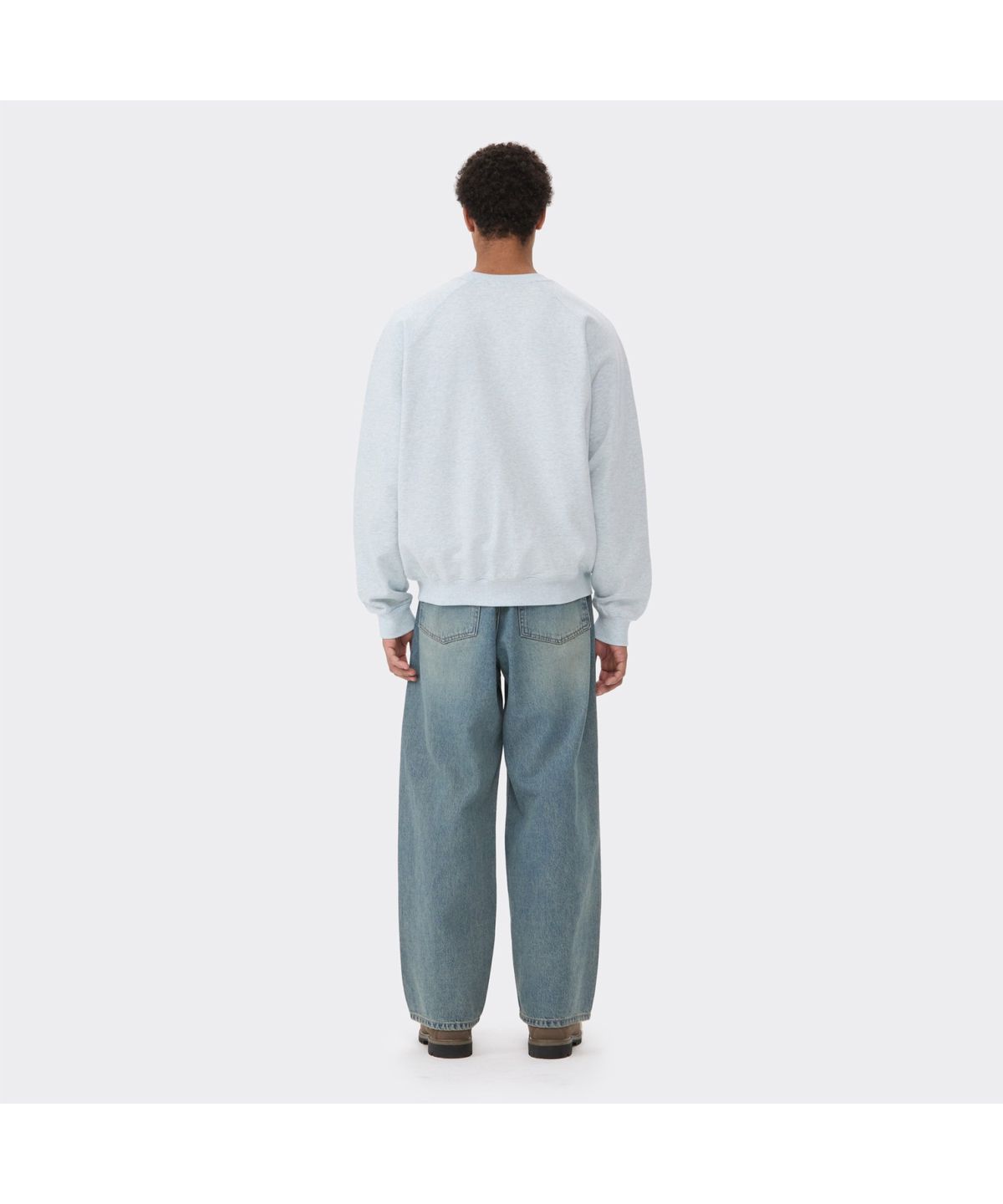 커스텀멜로우(CUSTOMELLOW) Blue Two Tone Sweatshirt CWTAS26116BUX