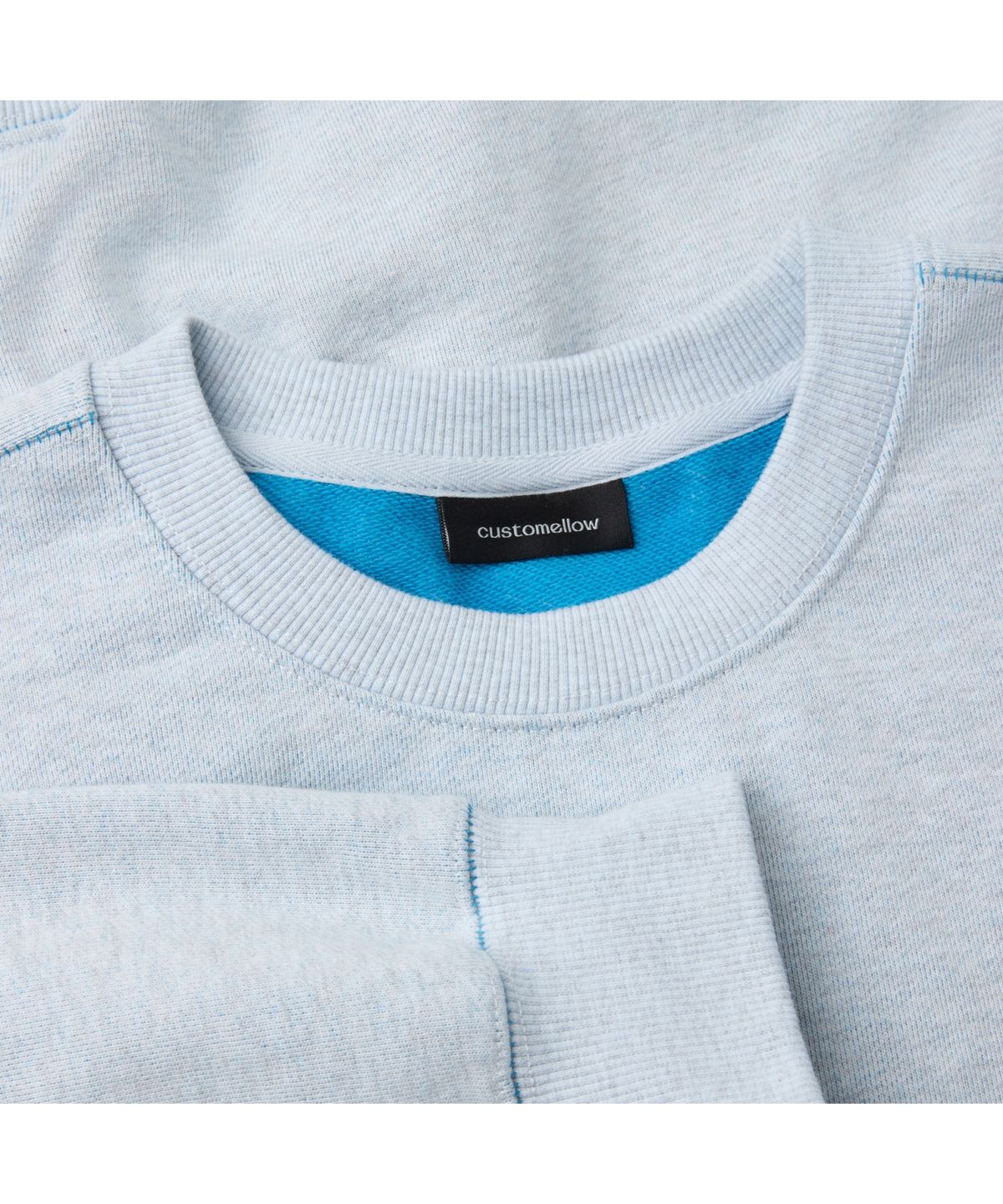 커스텀멜로우(CUSTOMELLOW) Blue Two Tone Sweatshirt CWTAS26116BUX