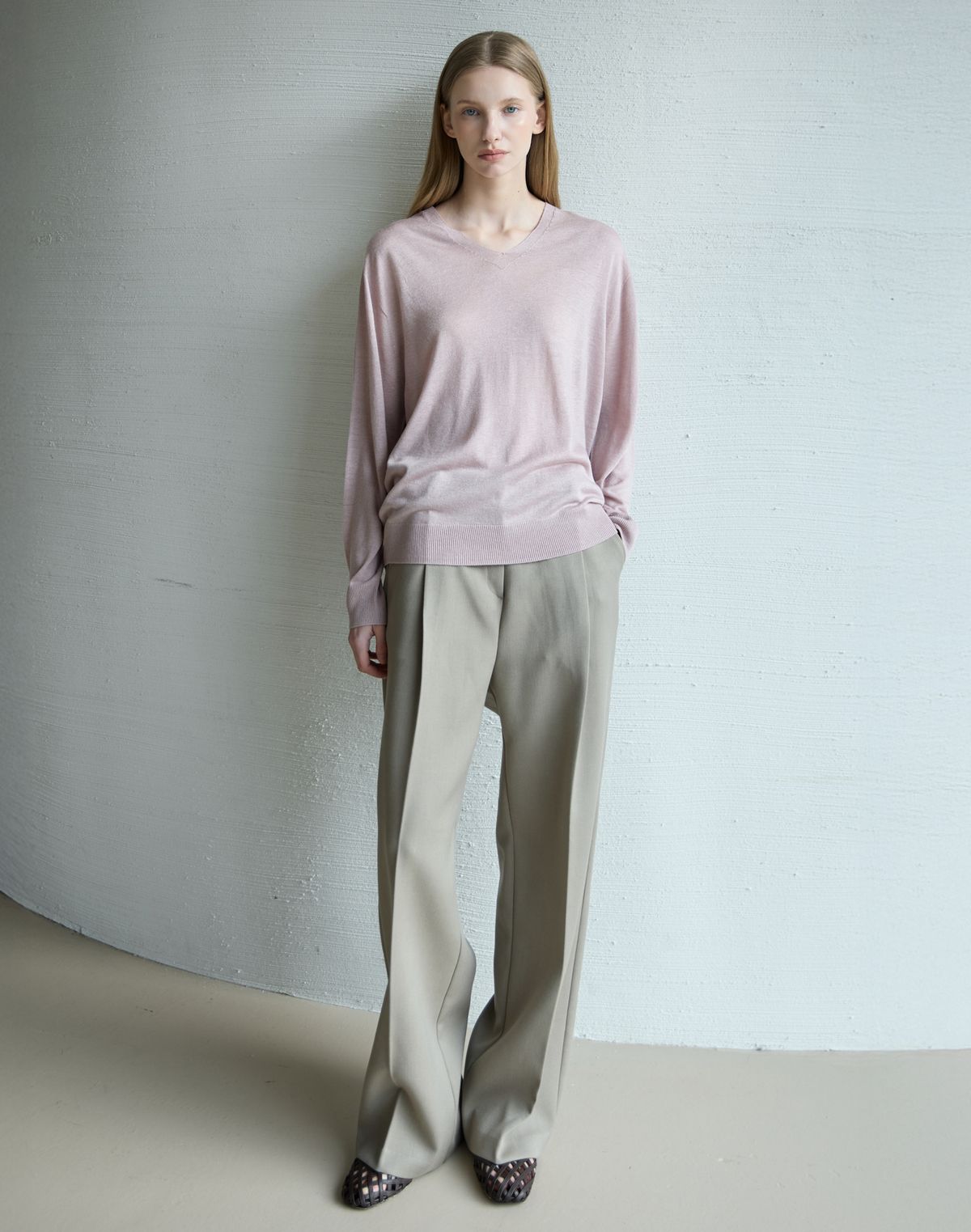 누토프(NUTOFFE) Formal Pants_Khaki Beige