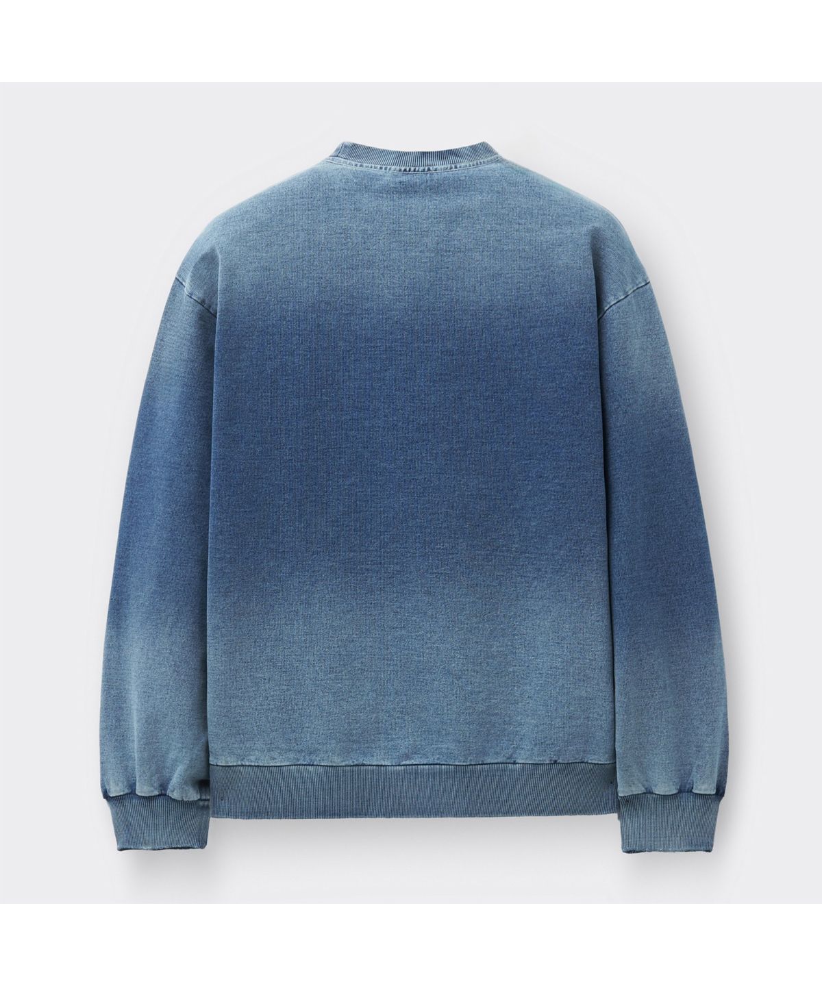 커스텀멜로우(CUSTOMELLOW) Blue Washed Two Tone Sweatshirt CWTAS26117BUX