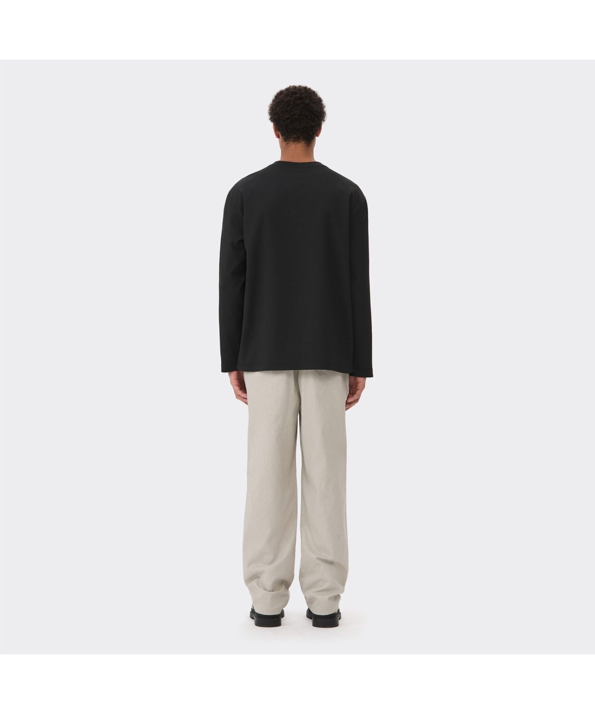 커스텀멜로우(CUSTOMELLOW) Black Woven T-shirt CWTAS26212BKX