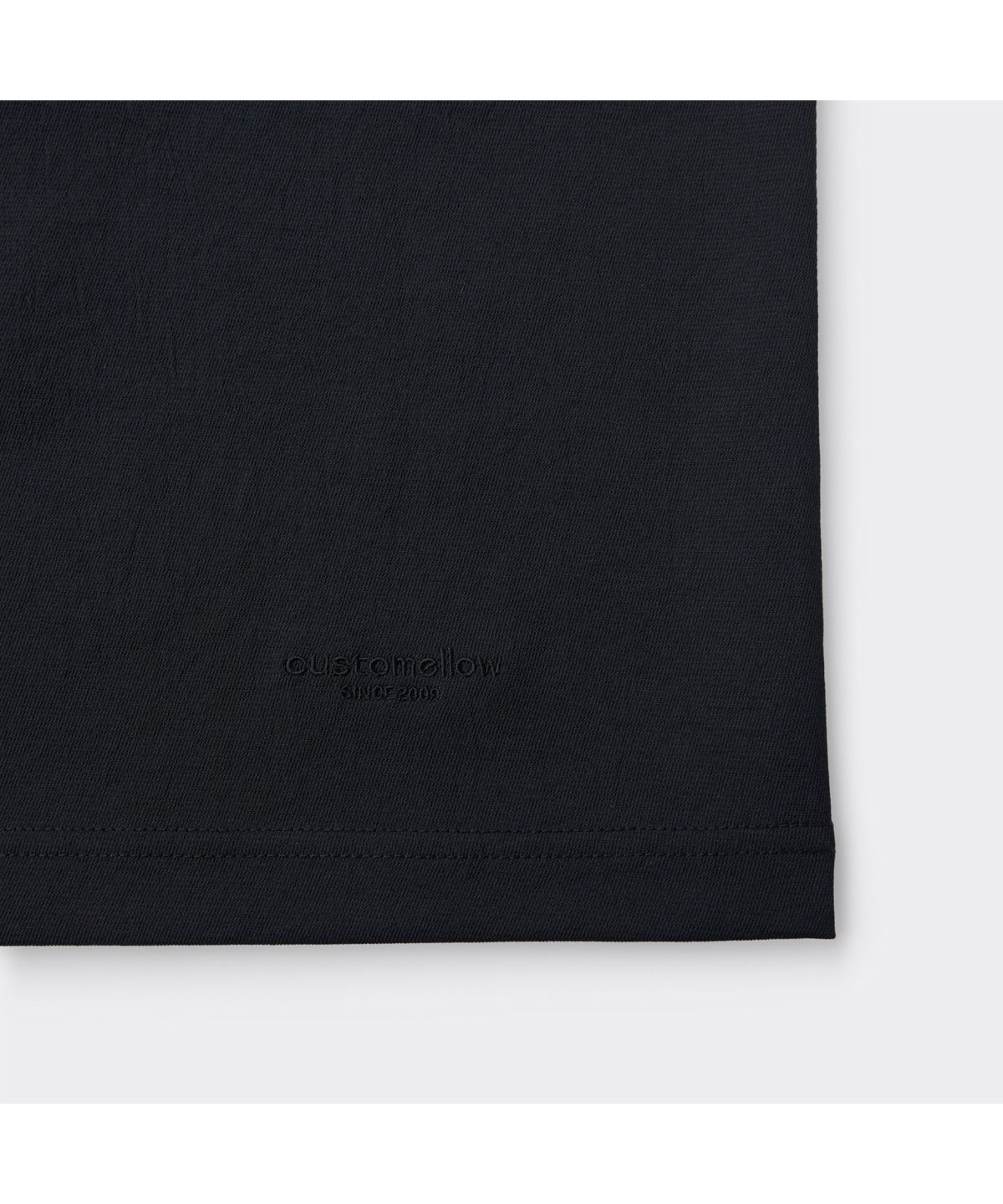 커스텀멜로우(CUSTOMELLOW) Black Woven T-shirt CWTAS26212BKX