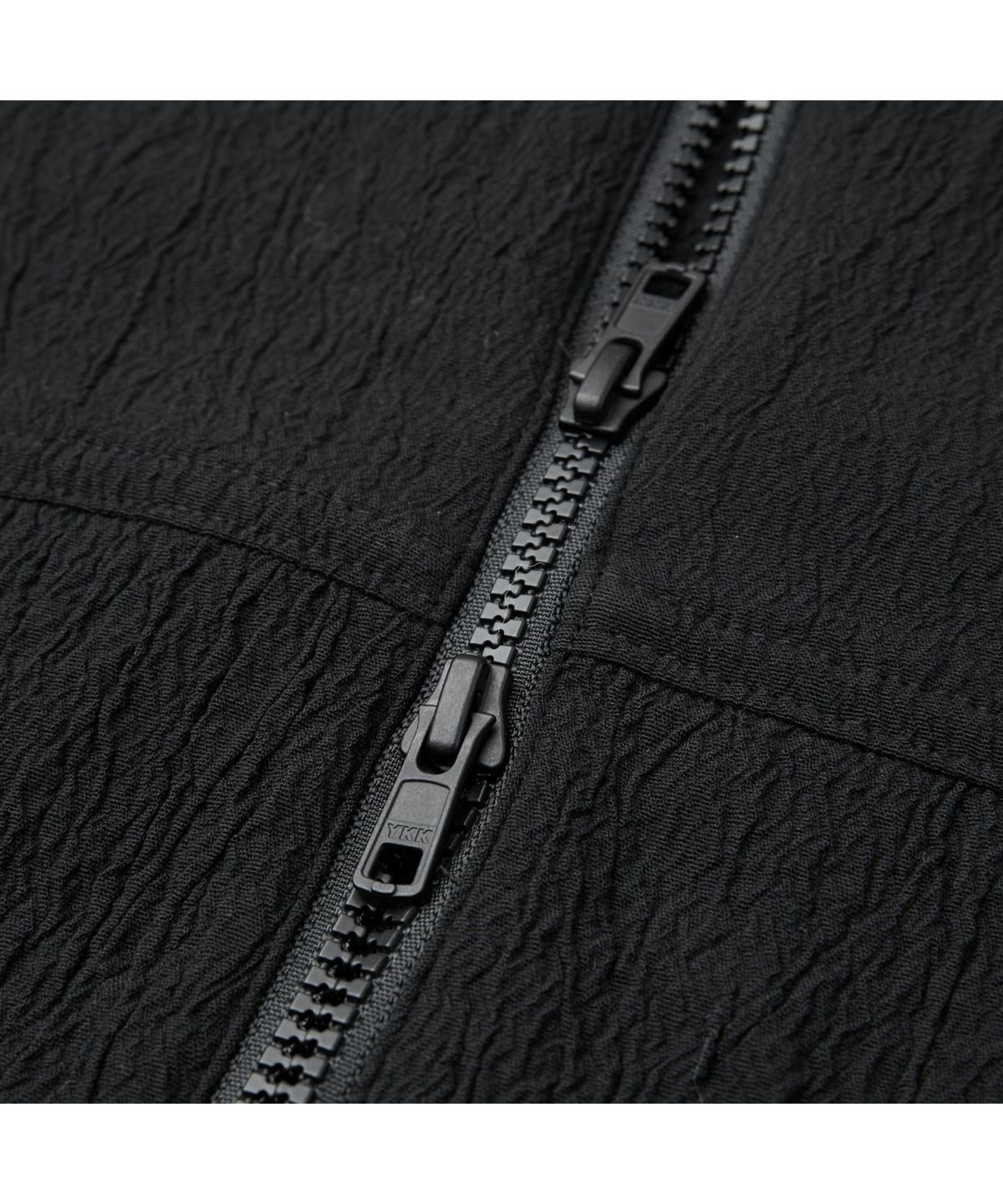 커스텀멜로우(CUSTOMELLOW) Black Creased Hood Blouson CWUAM26311BKX