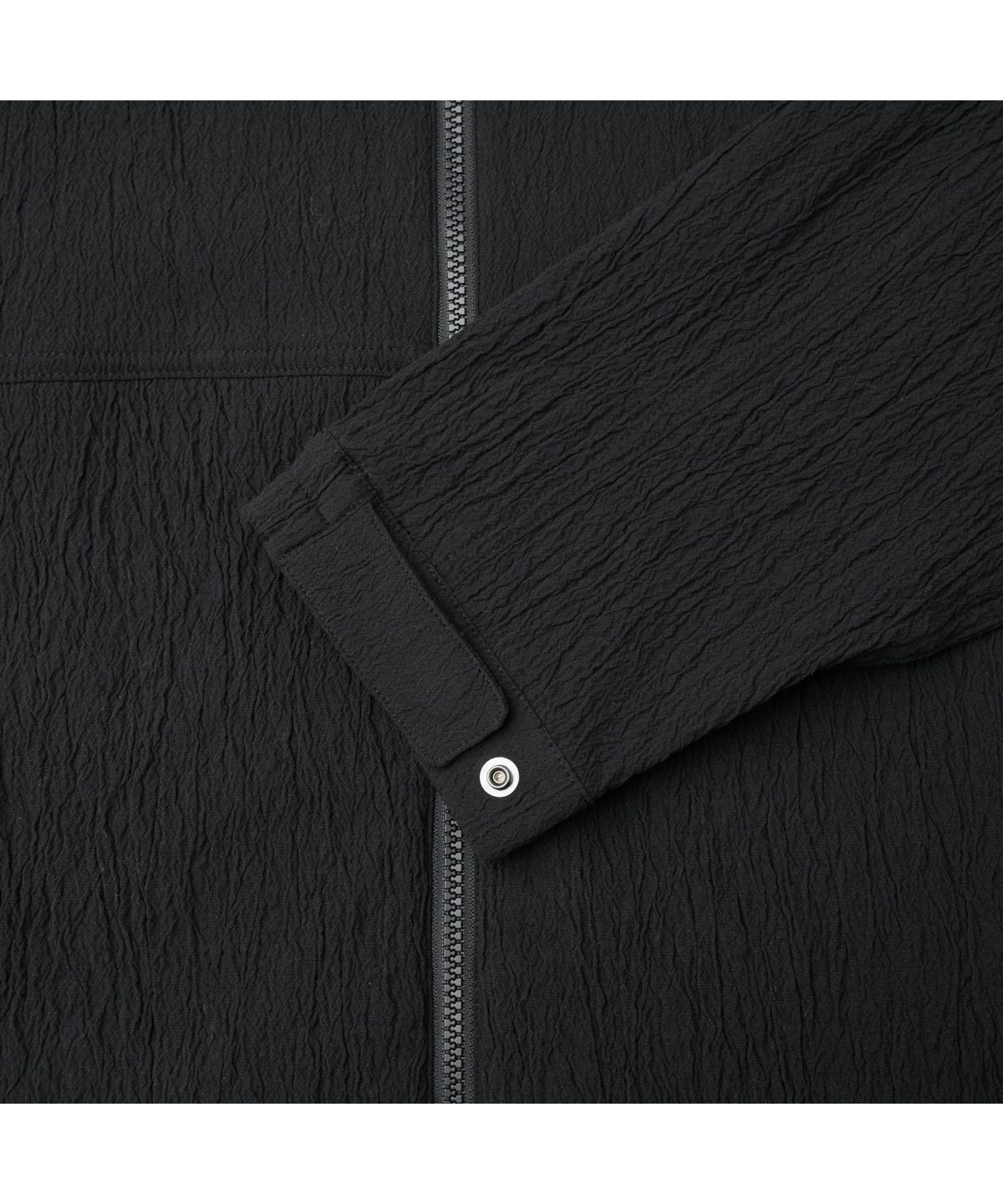커스텀멜로우(CUSTOMELLOW) Black Creased Hood Blouson CWUAM26311BKX