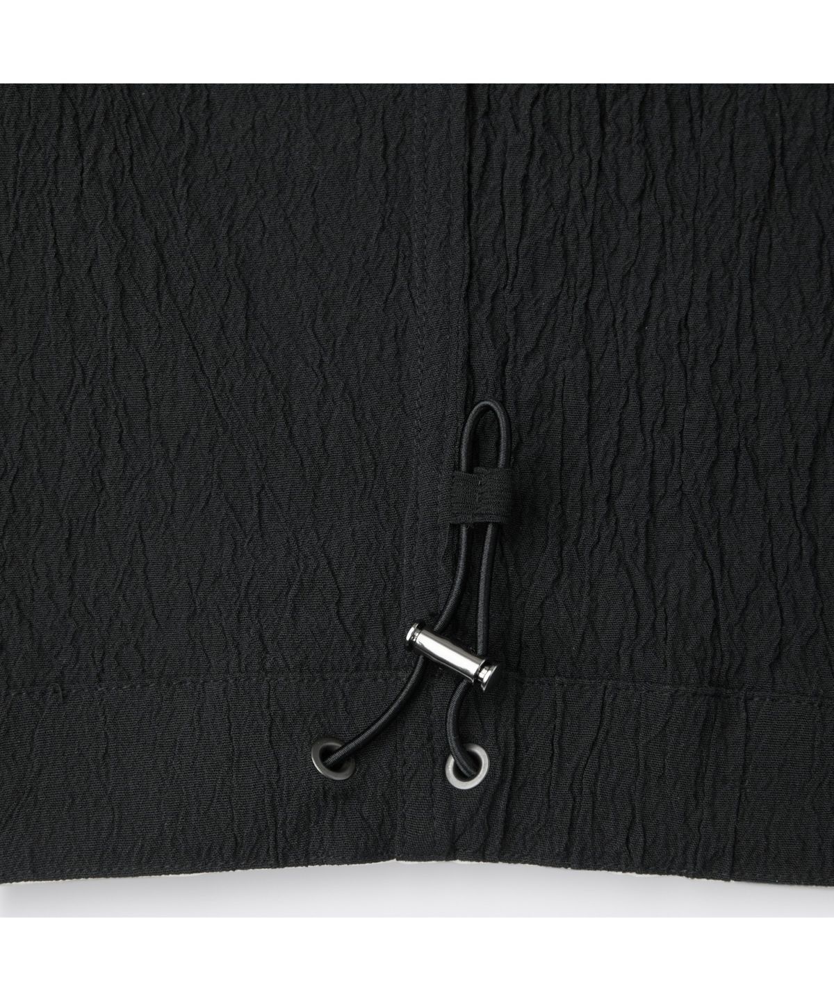 커스텀멜로우(CUSTOMELLOW) Black Creased Hood Blouson CWUAM26311BKX
