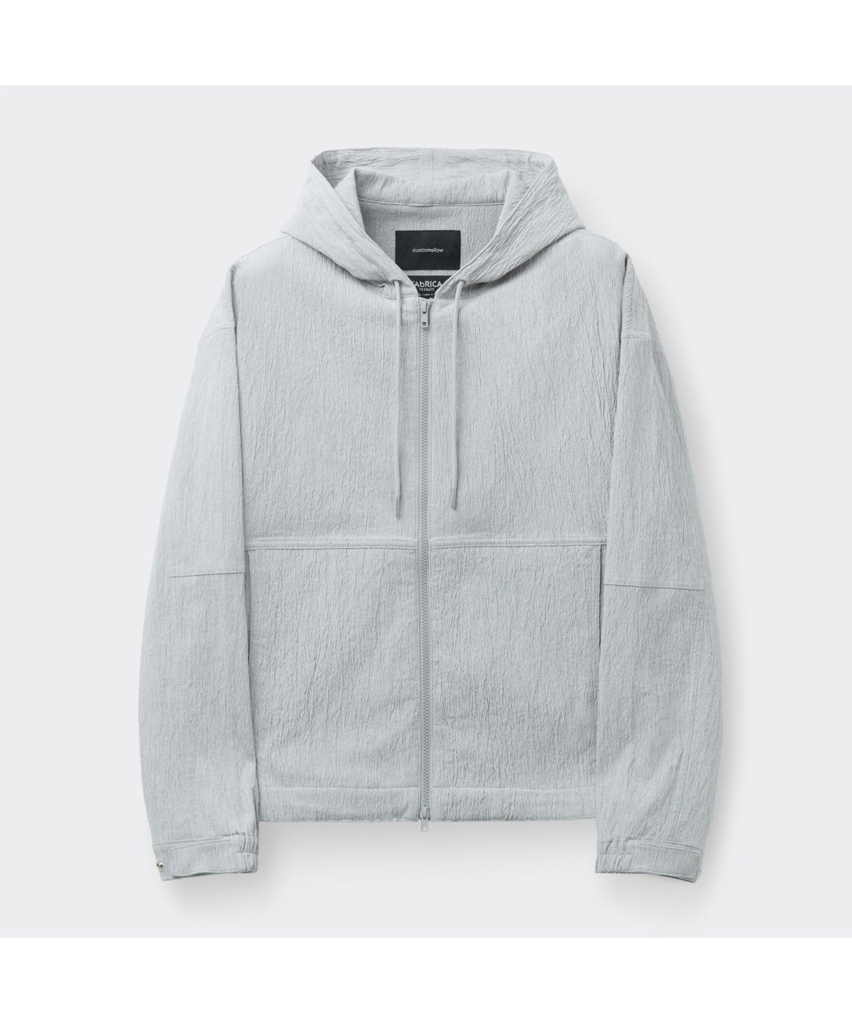 커스텀멜로우(CUSTOMELLOW) Black Creased Hood Blouson CWUAM26311GYL