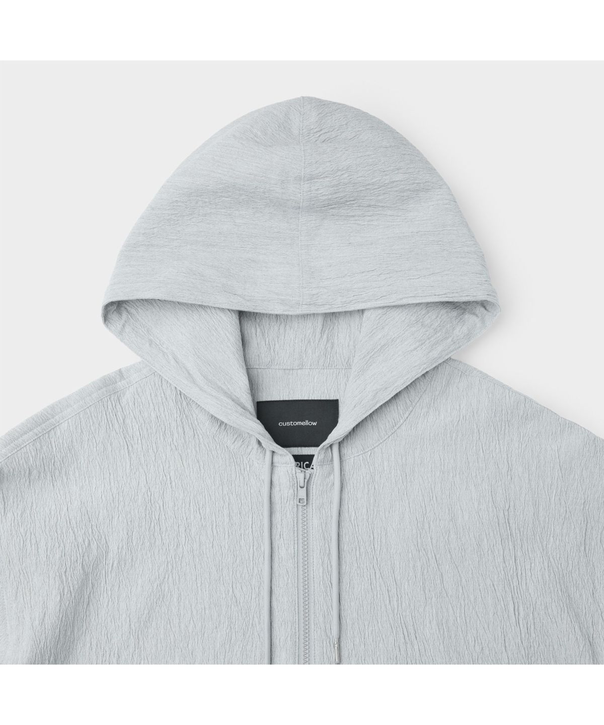 커스텀멜로우(CUSTOMELLOW) Black Creased Hood Blouson CWUAM26311GYL