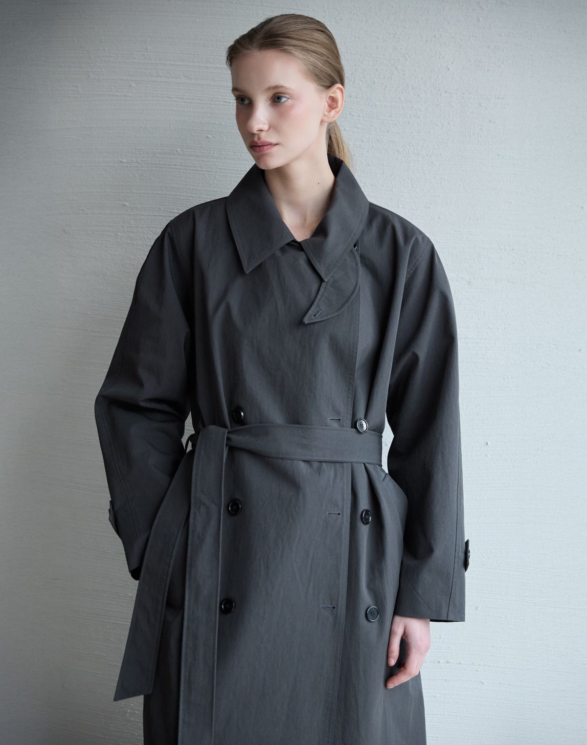 누토프(NUTOFFE) Essential Trench_Dark Gray