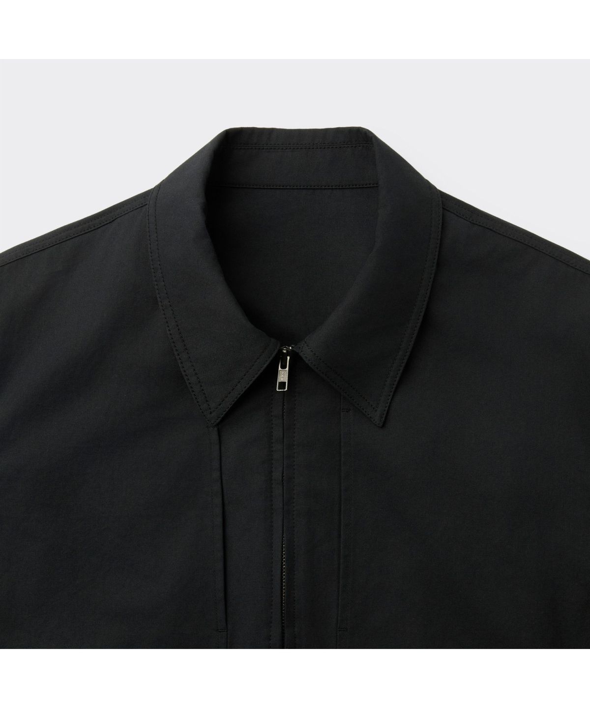커스텀멜로우(CUSTOMELLOW) Black Cotton Collar Blouson CWUAM26312BKX
