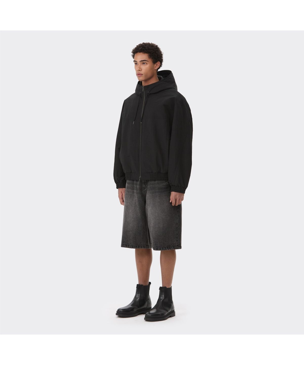 커스텀멜로우(CUSTOMELLOW) Black Padded Hood Blouson CWUAS26112BKX