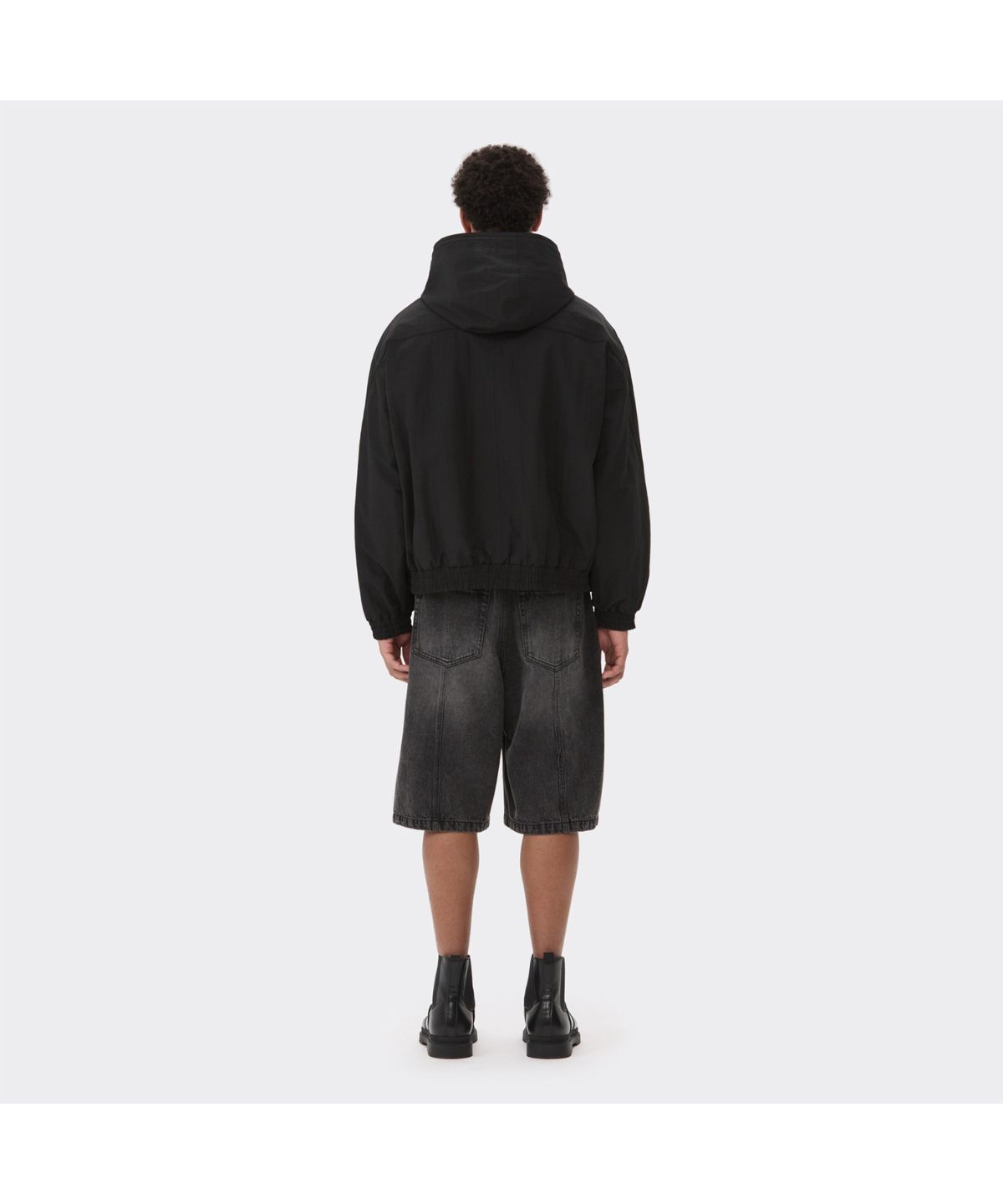 커스텀멜로우(CUSTOMELLOW) Black Padded Hood Blouson CWUAS26112BKX