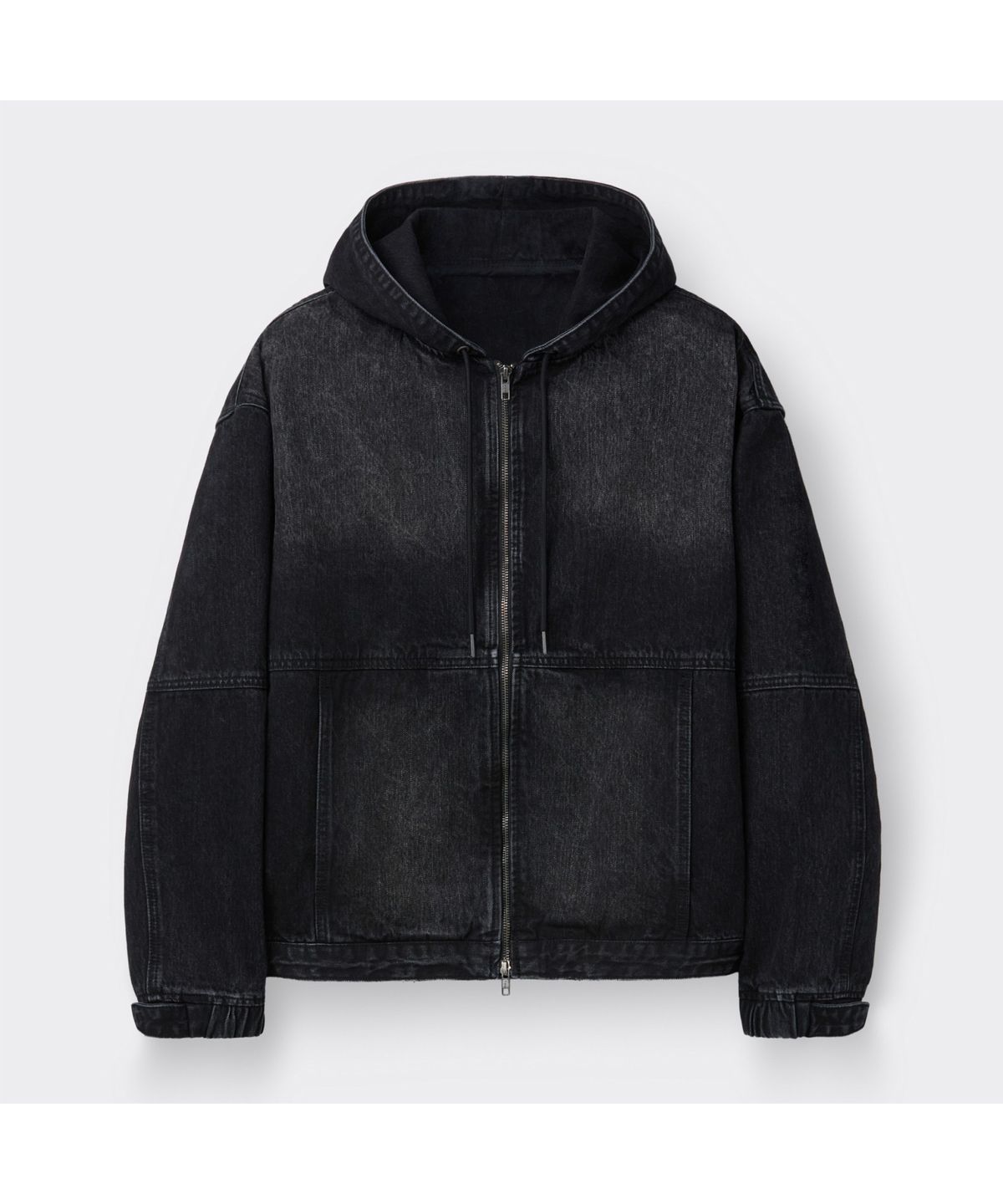 커스텀멜로우(CUSTOMELLOW) Black Denim Hood Jacket CWUAS26281BKX