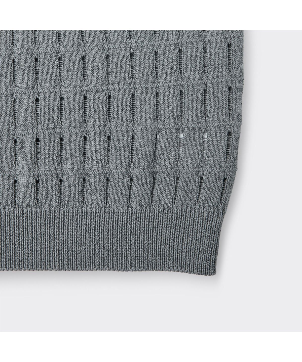 커스텀멜로우(CUSTOMELLOW) Grey Knit Vest CWWAM26401GYX