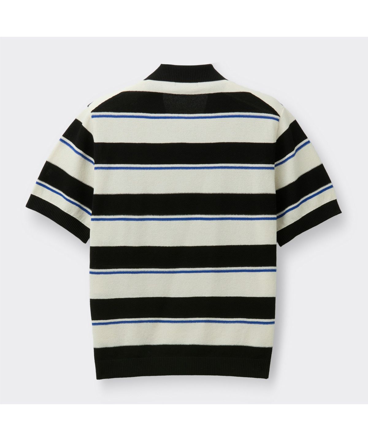 커스텀멜로우(CUSTOMELLOW) Black Fresh Lounge Stripes Collar Sweater CWWAM26413BKX