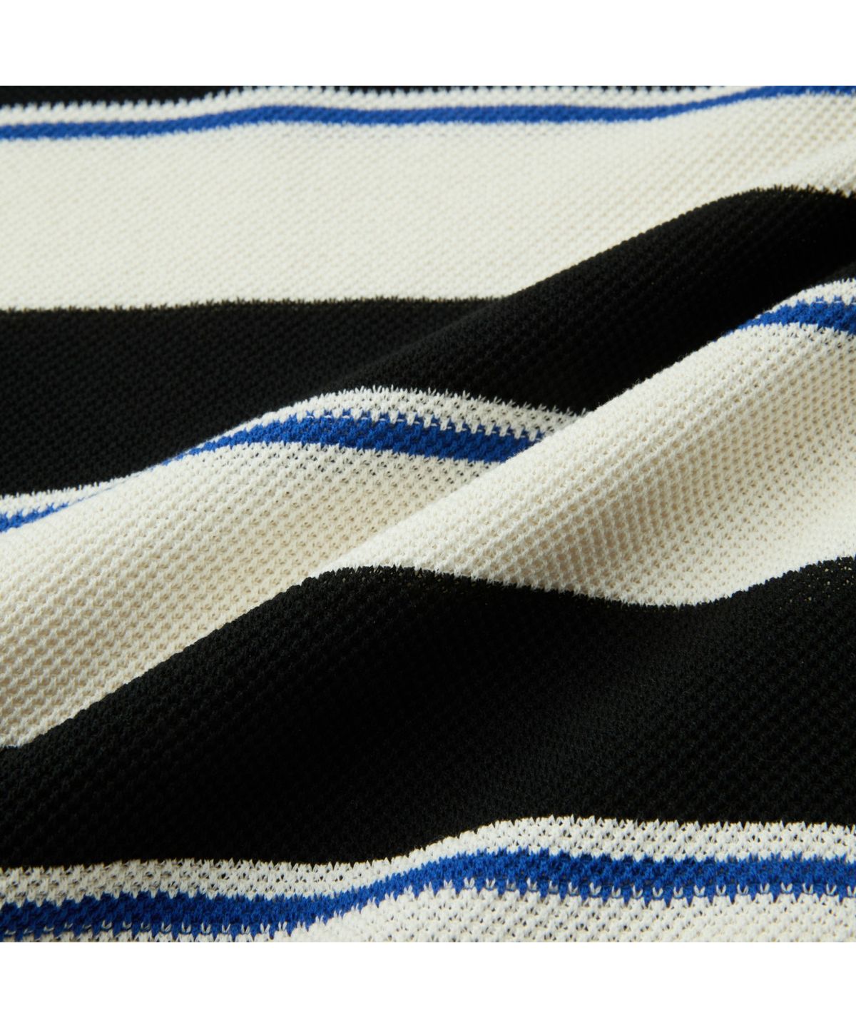 커스텀멜로우(CUSTOMELLOW) Black Fresh Lounge Stripes Collar Sweater CWWAM26413BKX