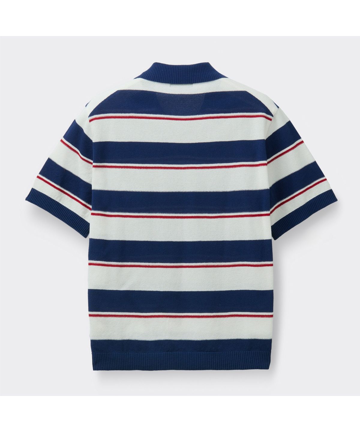 커스텀멜로우(CUSTOMELLOW) Navy Fresh Lounge Stripes Collar Sweater CWWAM26413NYD