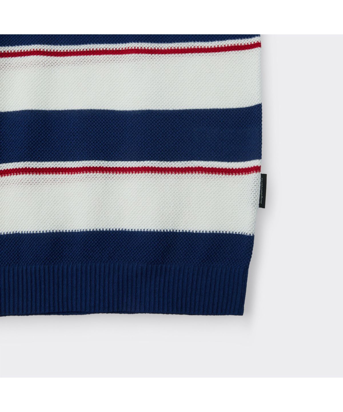커스텀멜로우(CUSTOMELLOW) Navy Fresh Lounge Stripes Collar Sweater CWWAM26413NYD