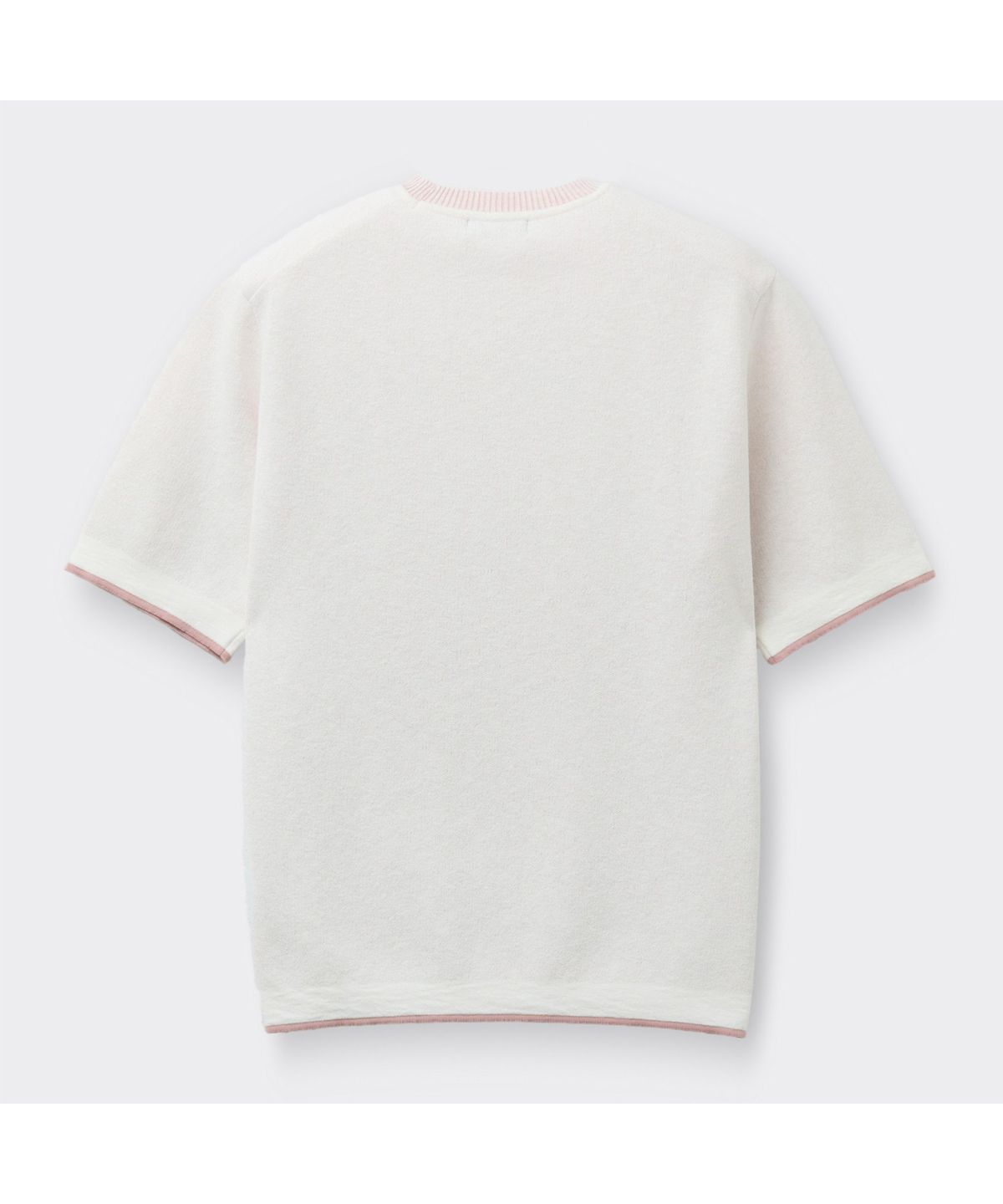 커스텀멜로우(CUSTOMELLOW) Pink Two-Tone Half Round Neck Sweater CWWAM26422PIX