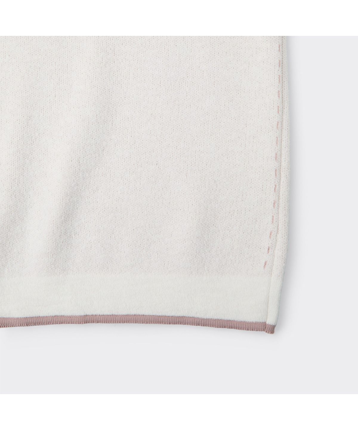 커스텀멜로우(CUSTOMELLOW) Pink Two-Tone Half Round Neck Sweater CWWAM26422PIX