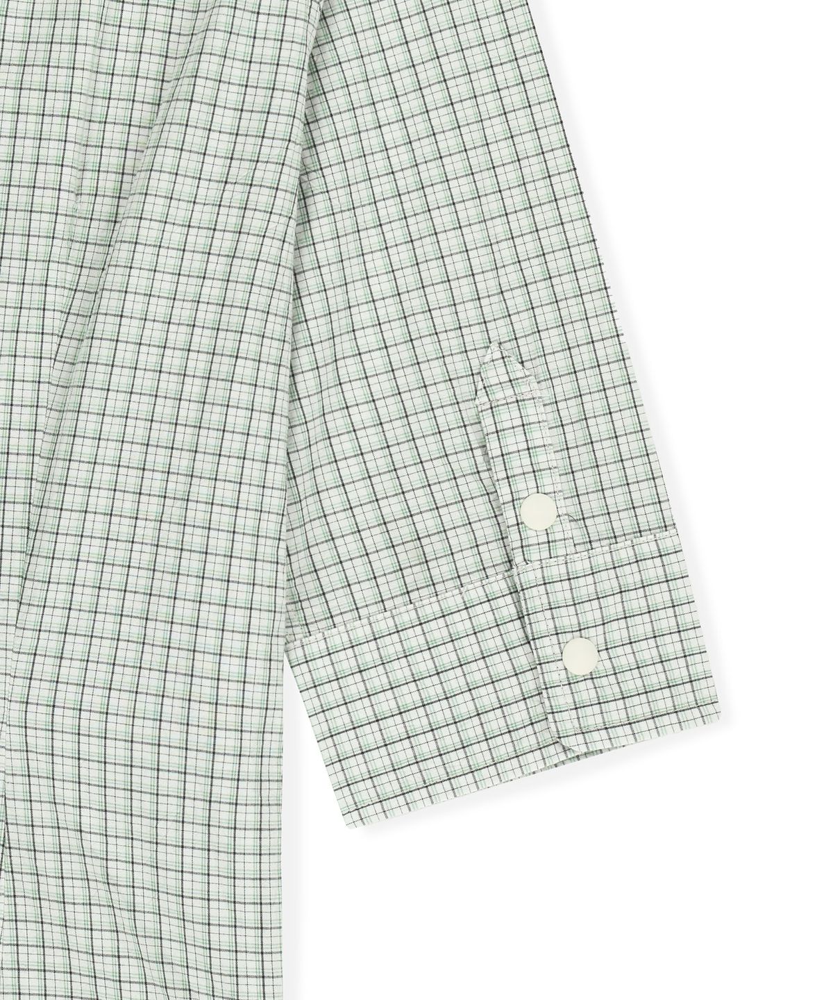 썬러브투어(SUNLOVETOUR) W Plaid 3/4 Sleeve Shirt Green