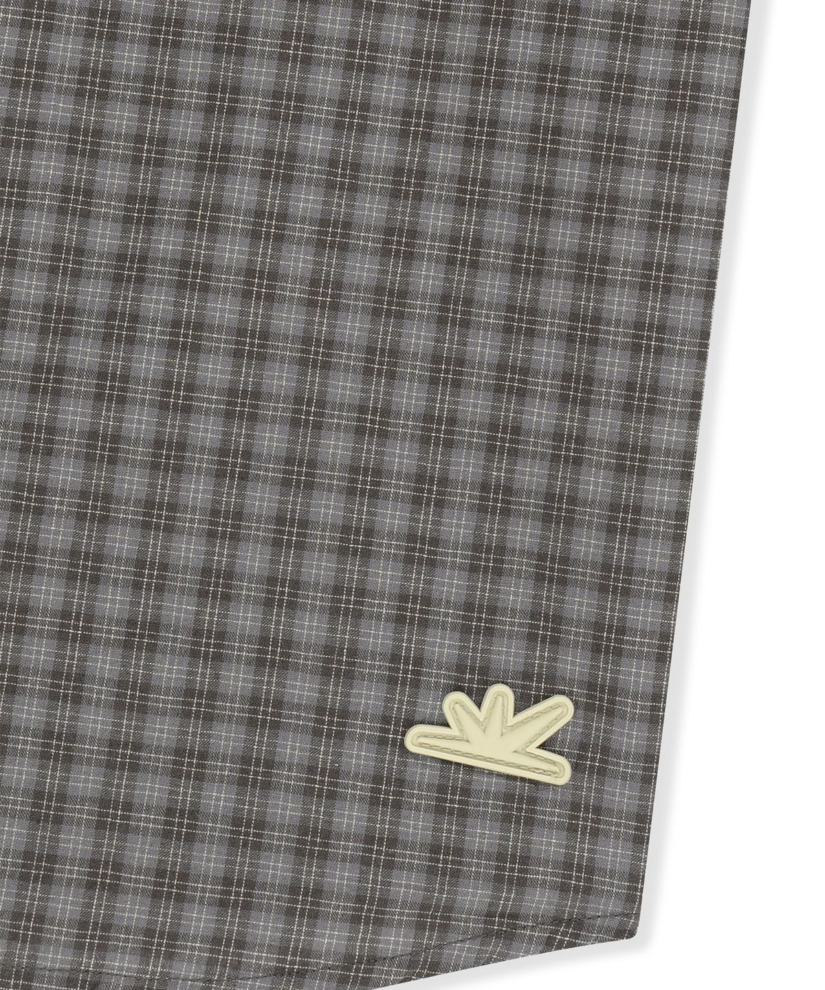썬러브투어(SUNLOVETOUR) W Plaid 3/4 Sleeve Shirt Grey