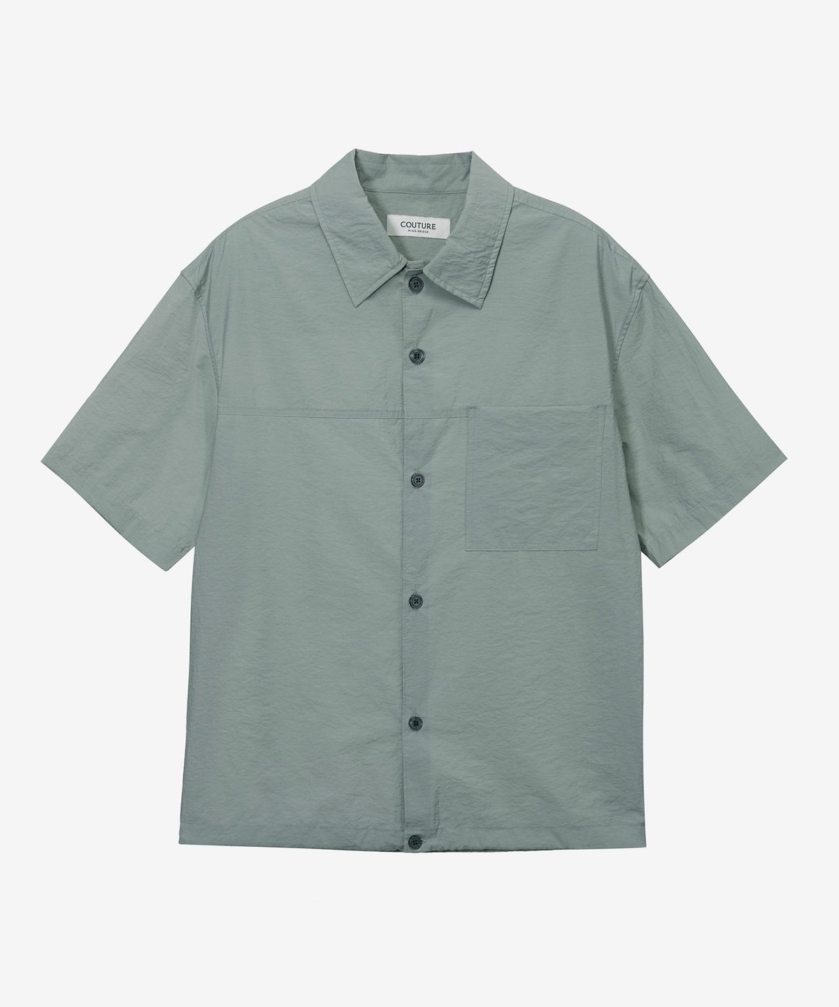 마인드브릿지(MINDBRIDGE) [COUTURE]나일론 오버핏 포켓 반팔 셔츠 - 2color