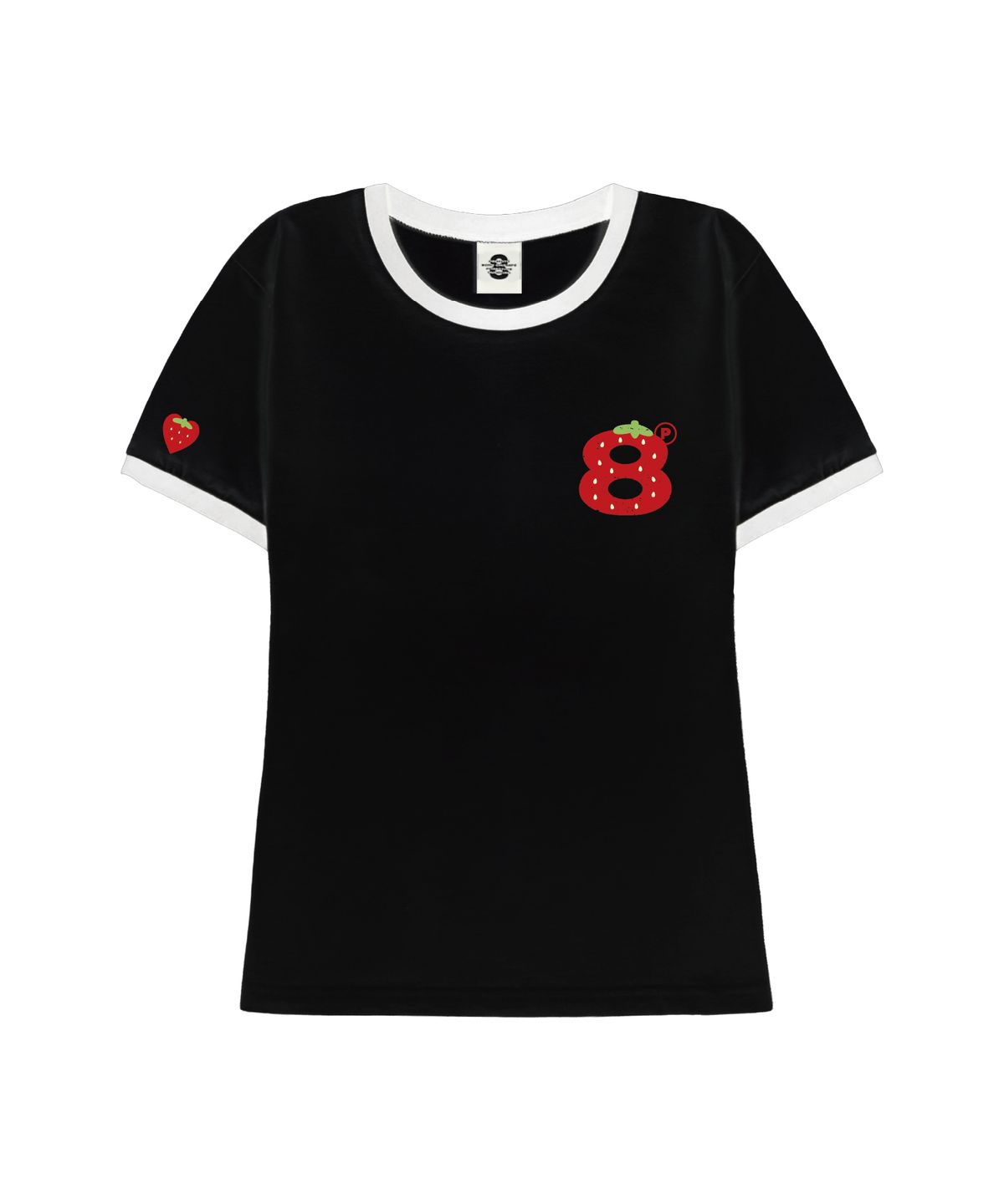 프라임에이트(PRIMATE) STRAWBELL 여성 슬림핏 링거 반팔티셔츠 3 COLORS