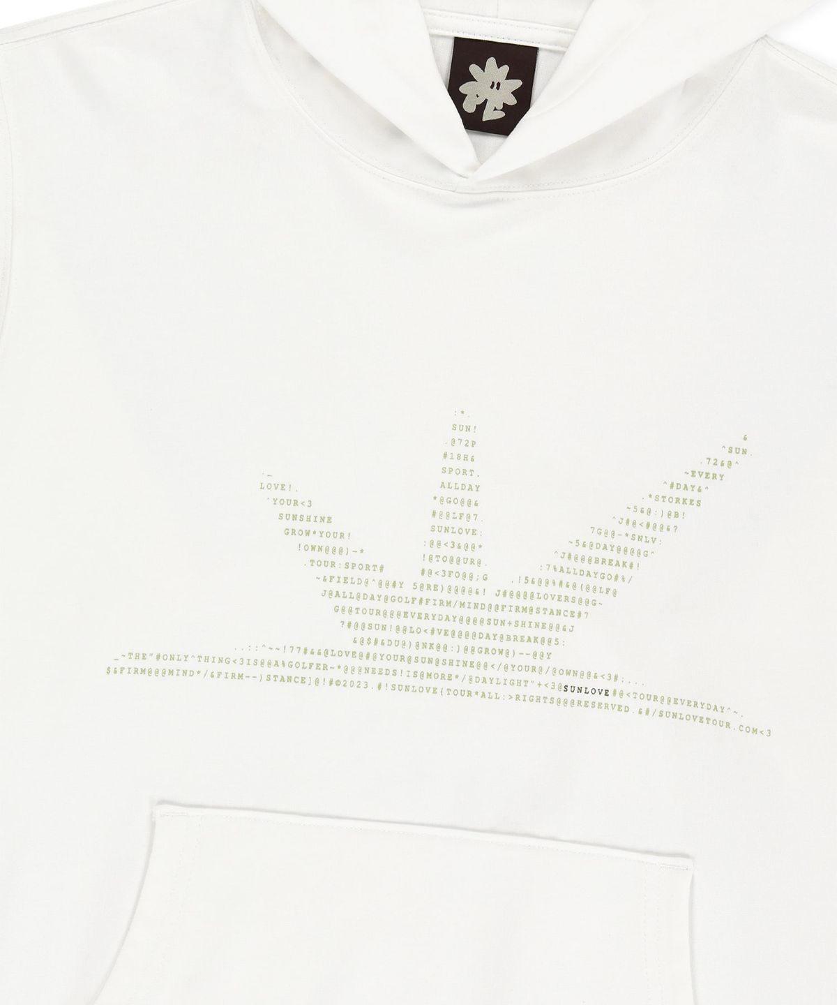 썬러브투어(SUNLOVETOUR) ASCII Daybreak LS Hooded Tee White