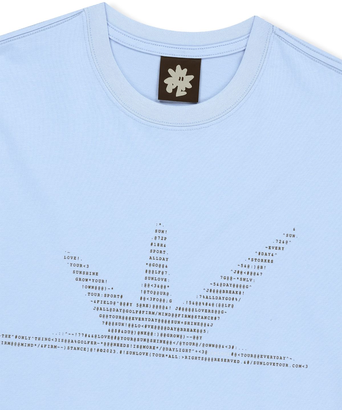 썬러브투어(SUNLOVETOUR) ASCII Daybreak Tee Light Blue