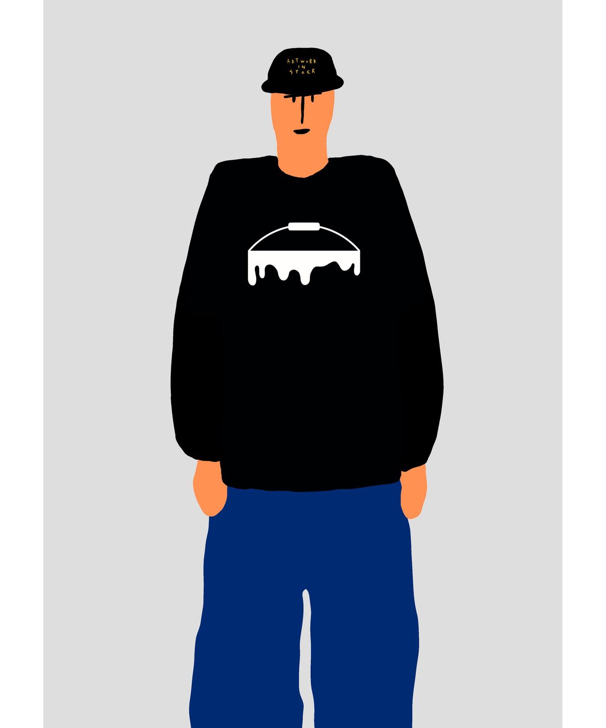 준시오(JUNSIO) BLACK LOGO SWEATSHIRT