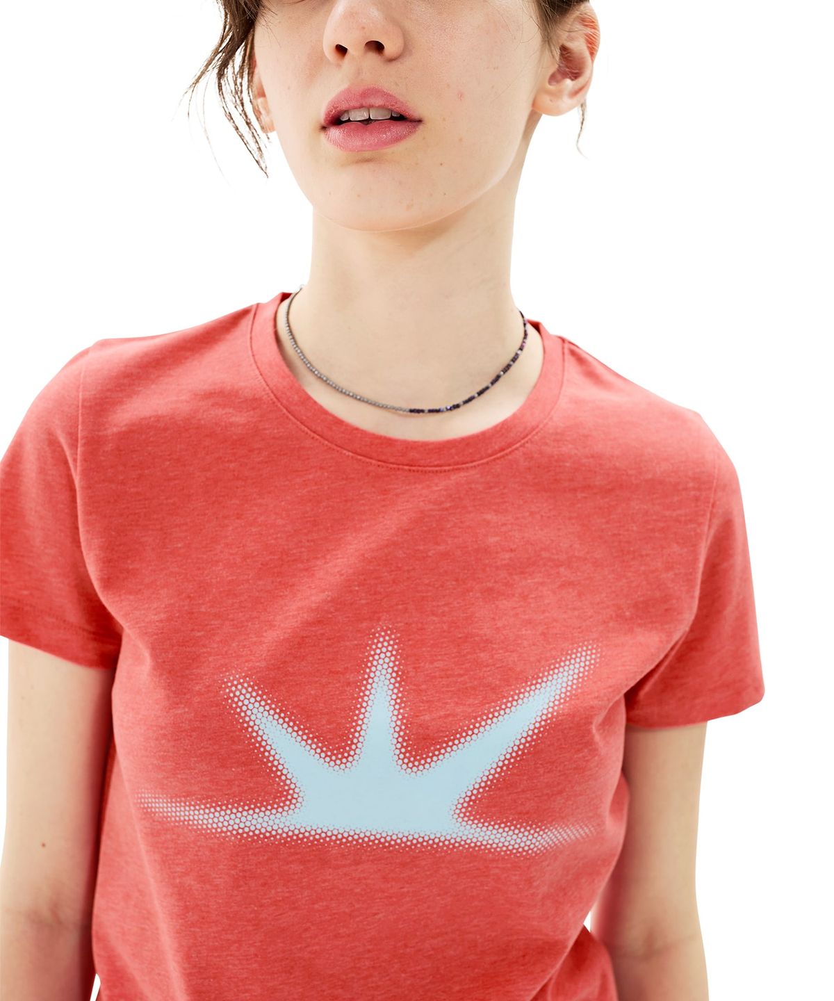 썬러브투어(SUNLOVETOUR) W Daybreak Tee Heather Red
