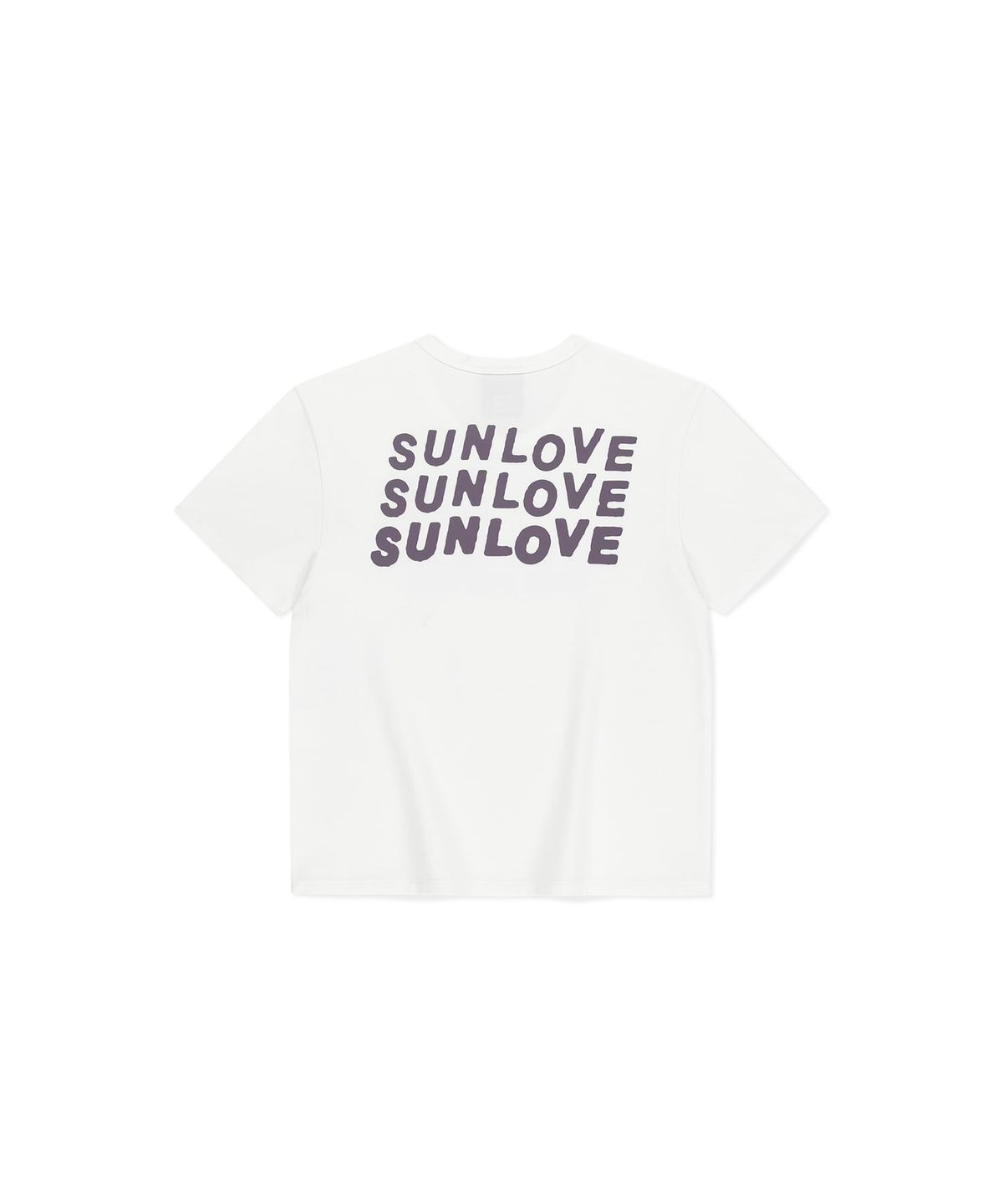 썬러브투어(SUNLOVETOUR) W Love Your Sunshine Tee White/Lavender