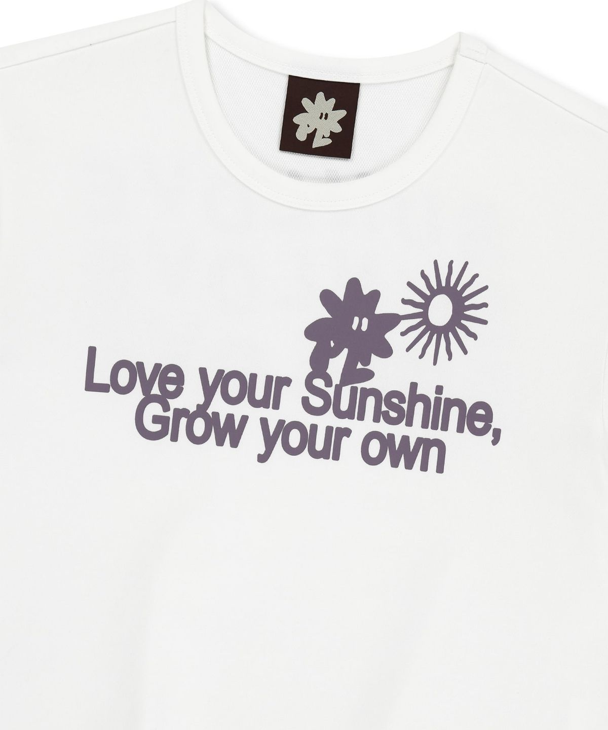 썬러브투어(SUNLOVETOUR) W Love Your Sunshine Tee White/Lavender